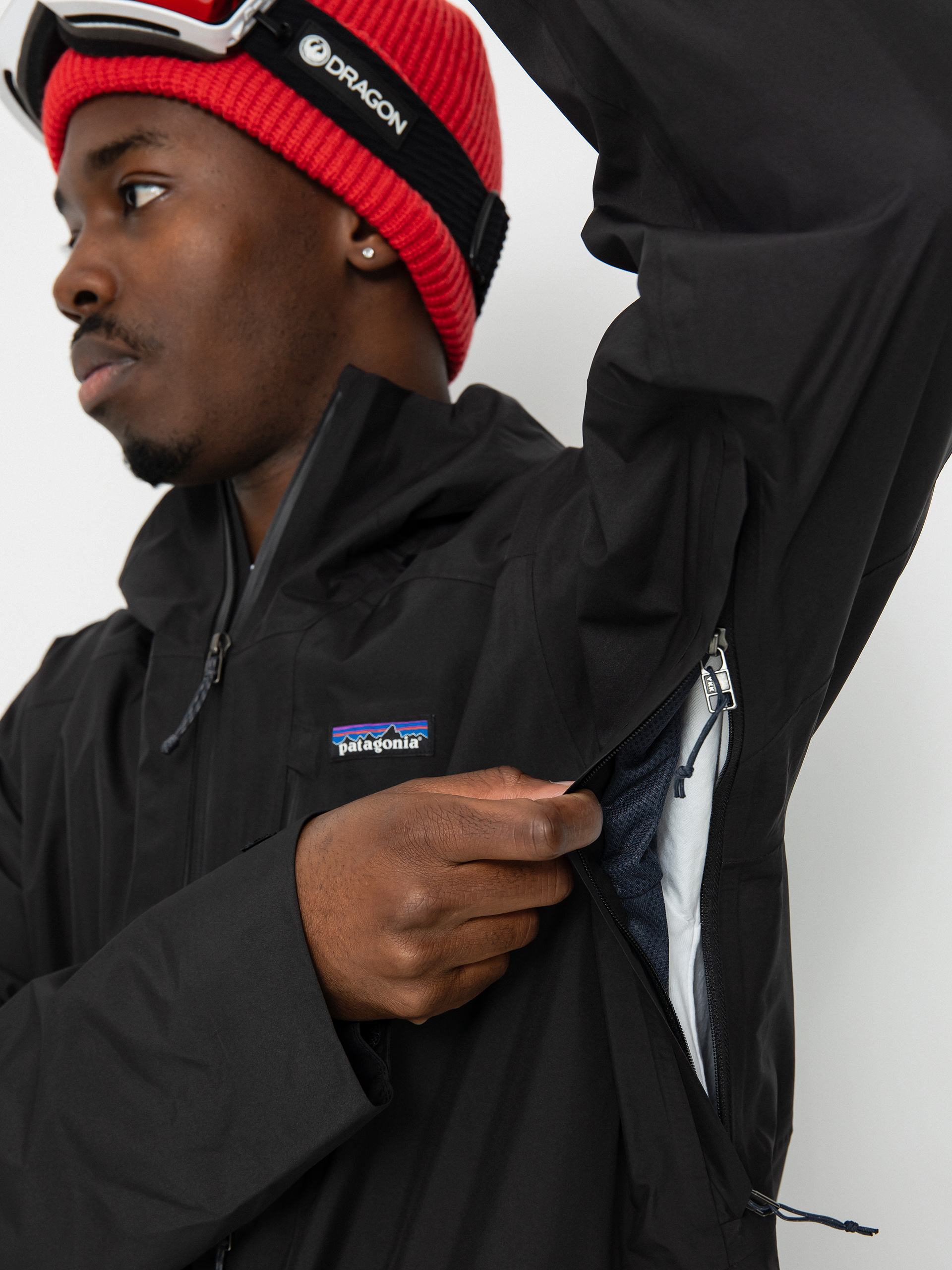 Férfi Patagonia Powder Town Snowboard dzseki (black)