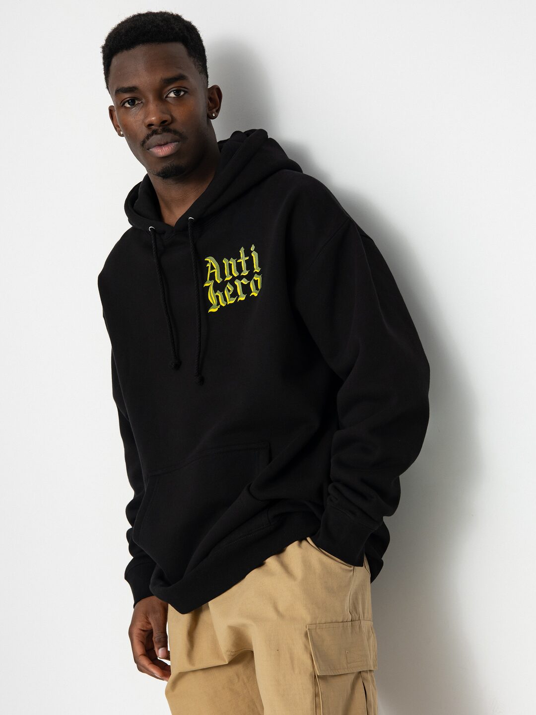 Antihero Trmnl Vlcty HD Kapucnis pulóver (black/olive/yellow)