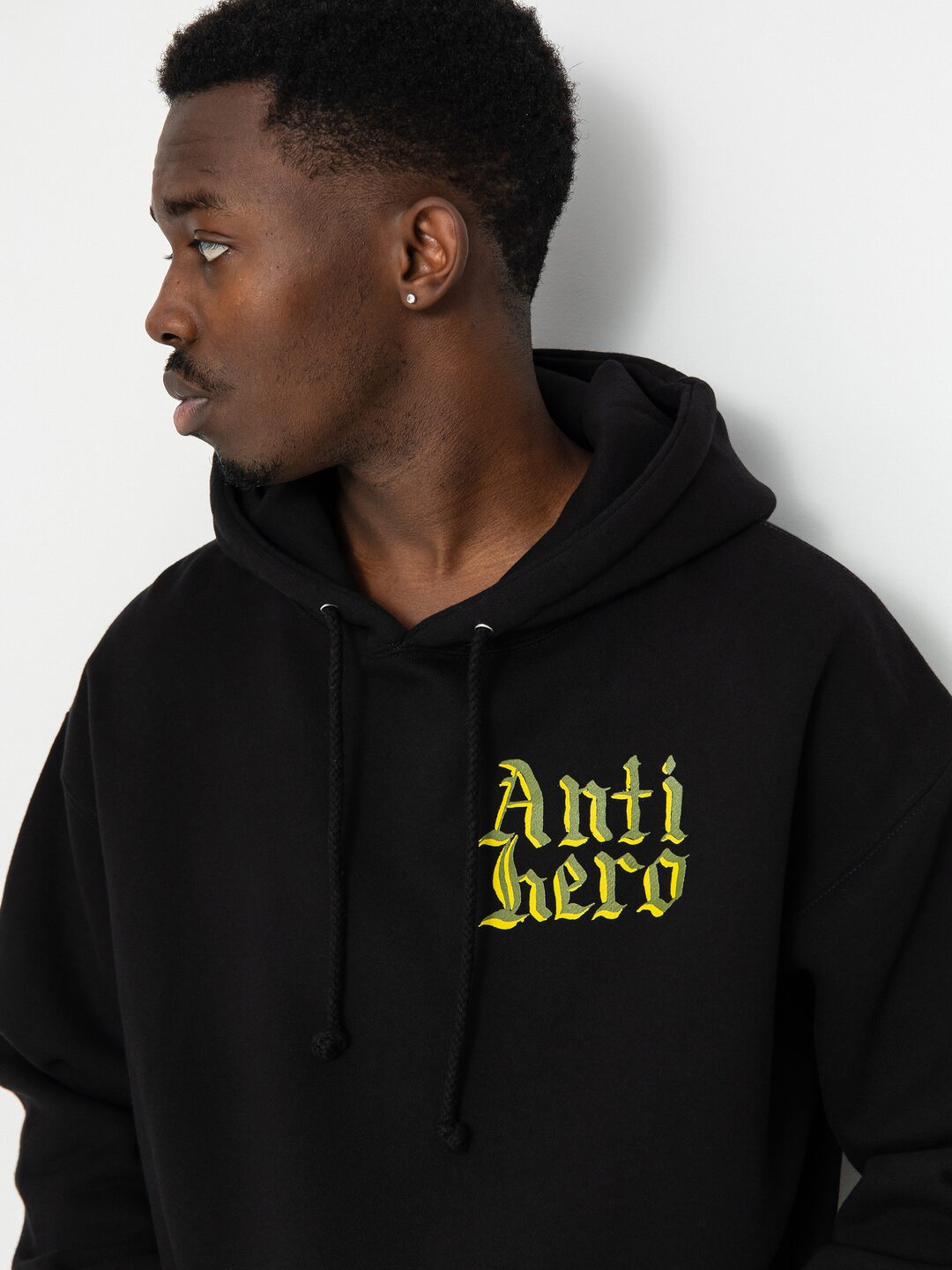 Antihero Trmnl Vlcty HD Kapucnis pulóver (black/olive/yellow)