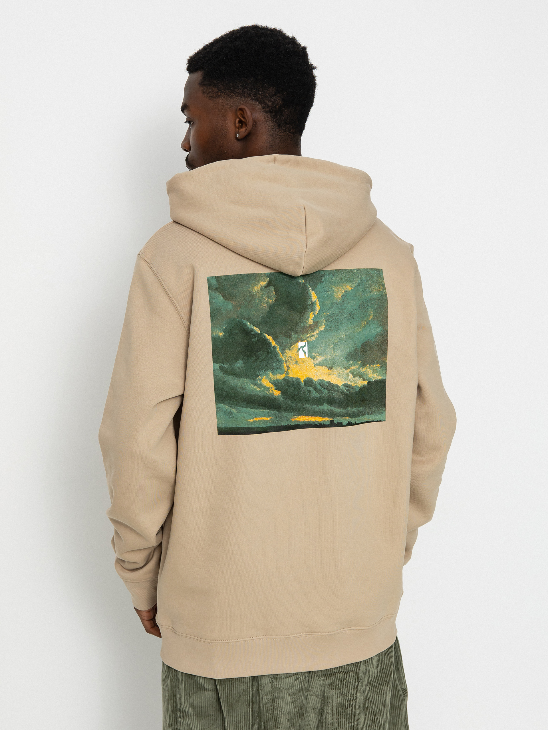 Poetic Collective Cloud HD Kapucnis pulóver (brown)