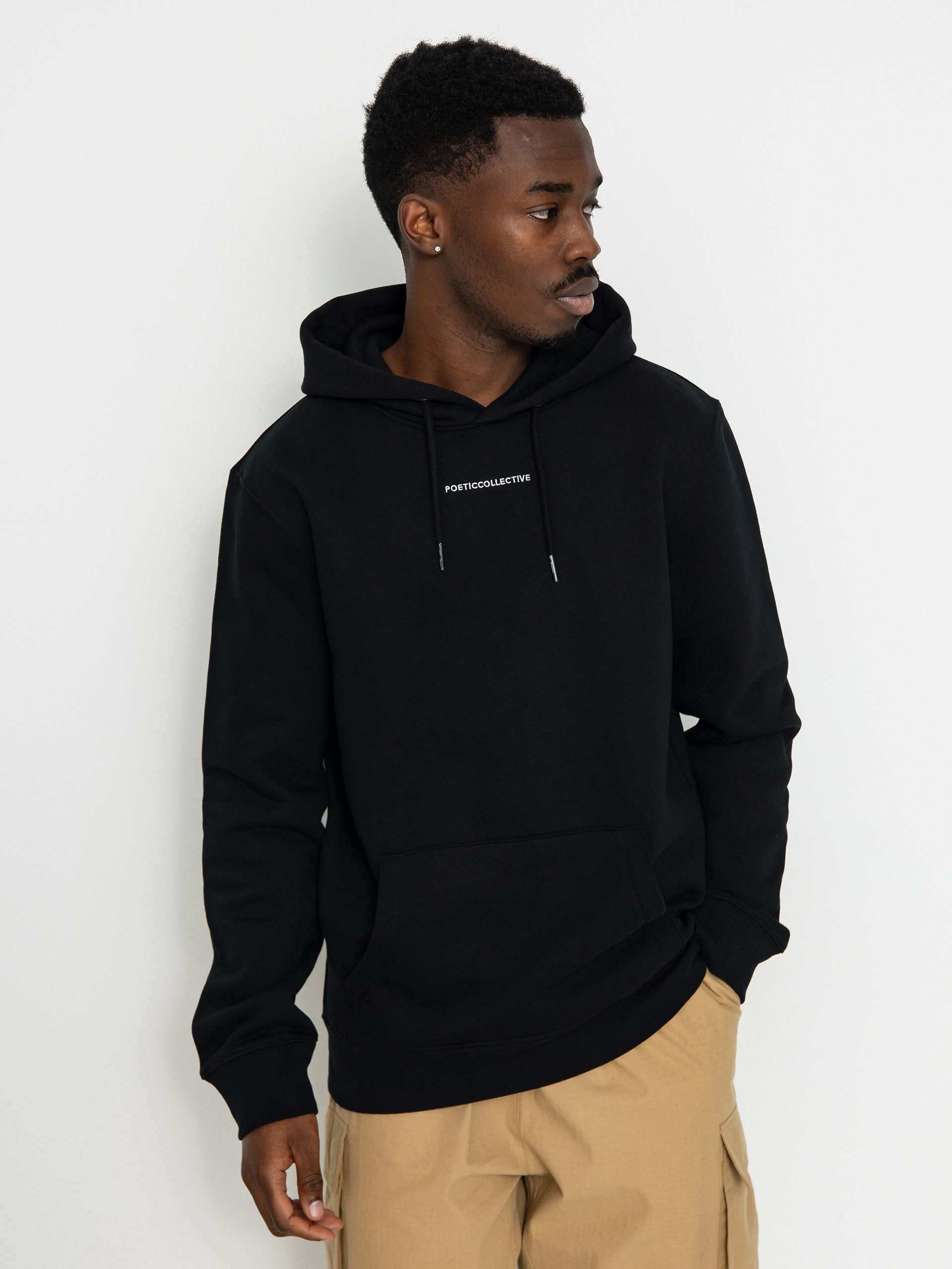 Poetic Collective Cloud HD Kapucnis pulóver (black)