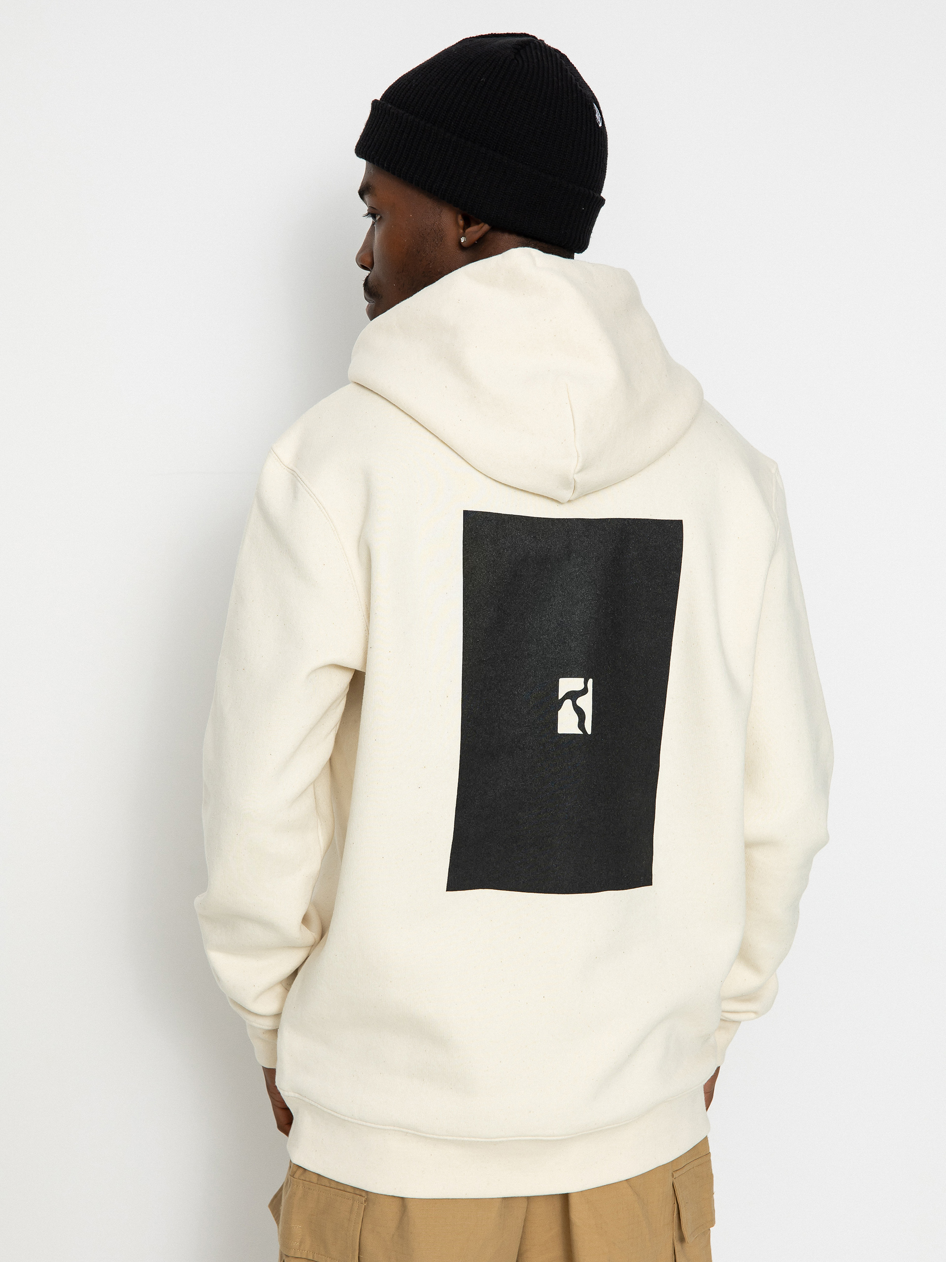 Poetic Collective Box HD Kapucnis pulóver (off white)