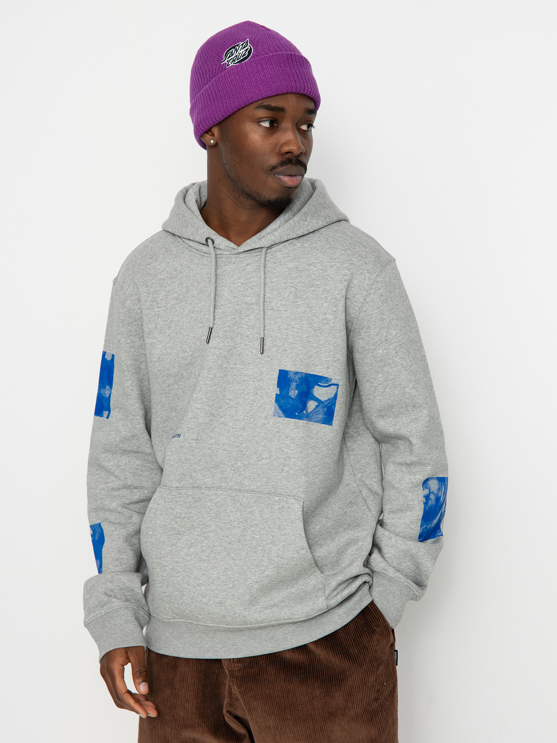 Poetic Collective Fluid HD Kapucnis pulóver (heather grey)