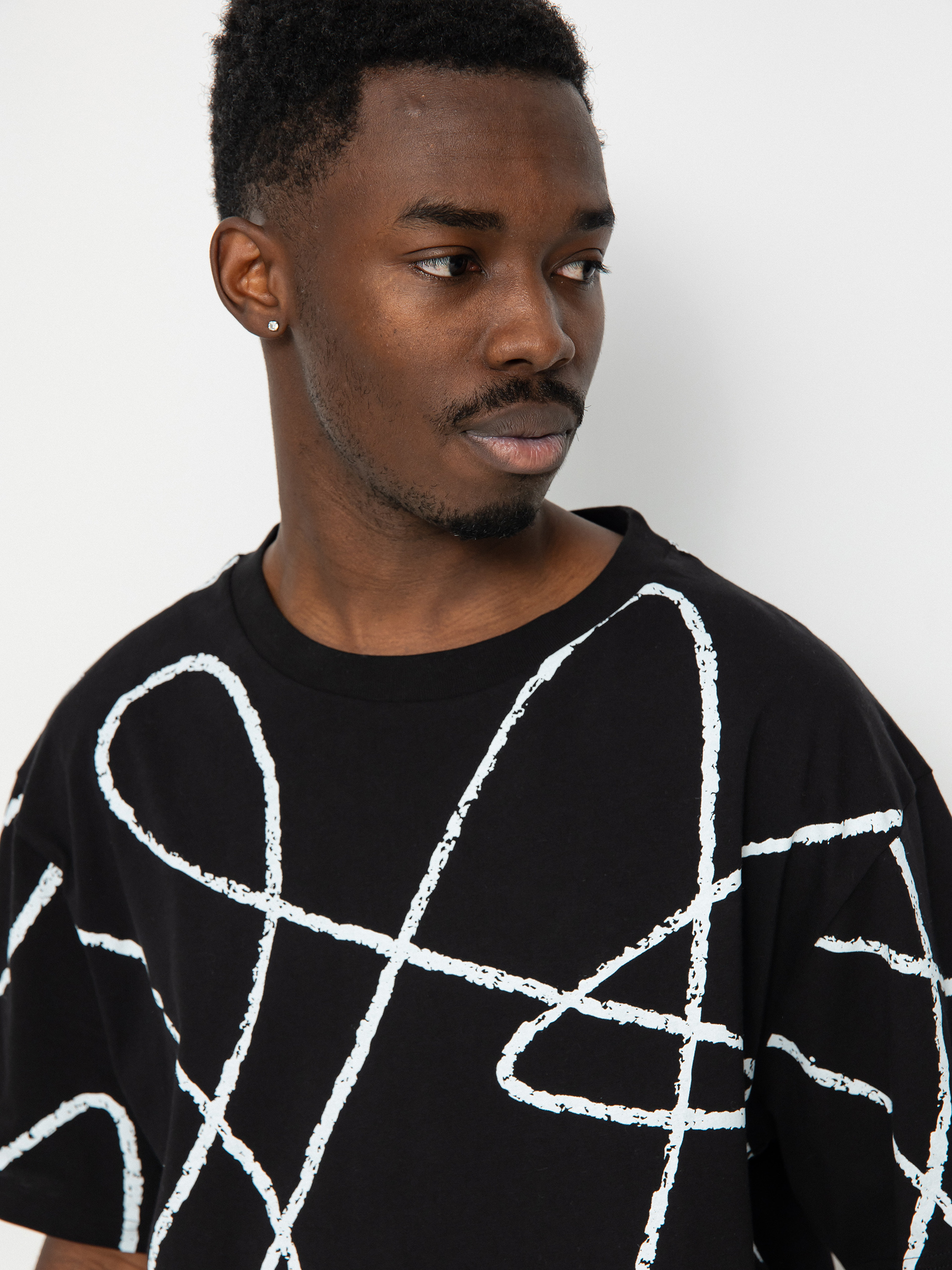 Poetic Collective Doodle Pattern Póló (black)