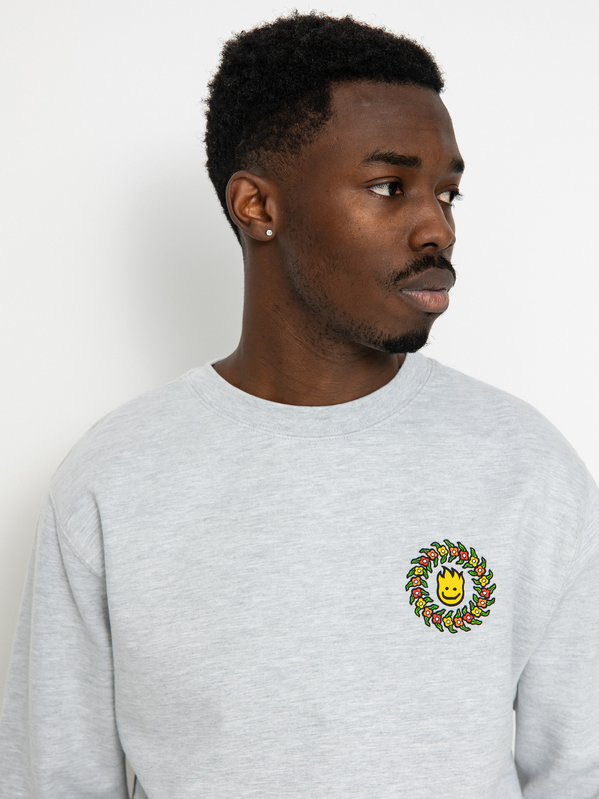 Spitfire Gonz Flwr Swl Pulóver (heather grey)