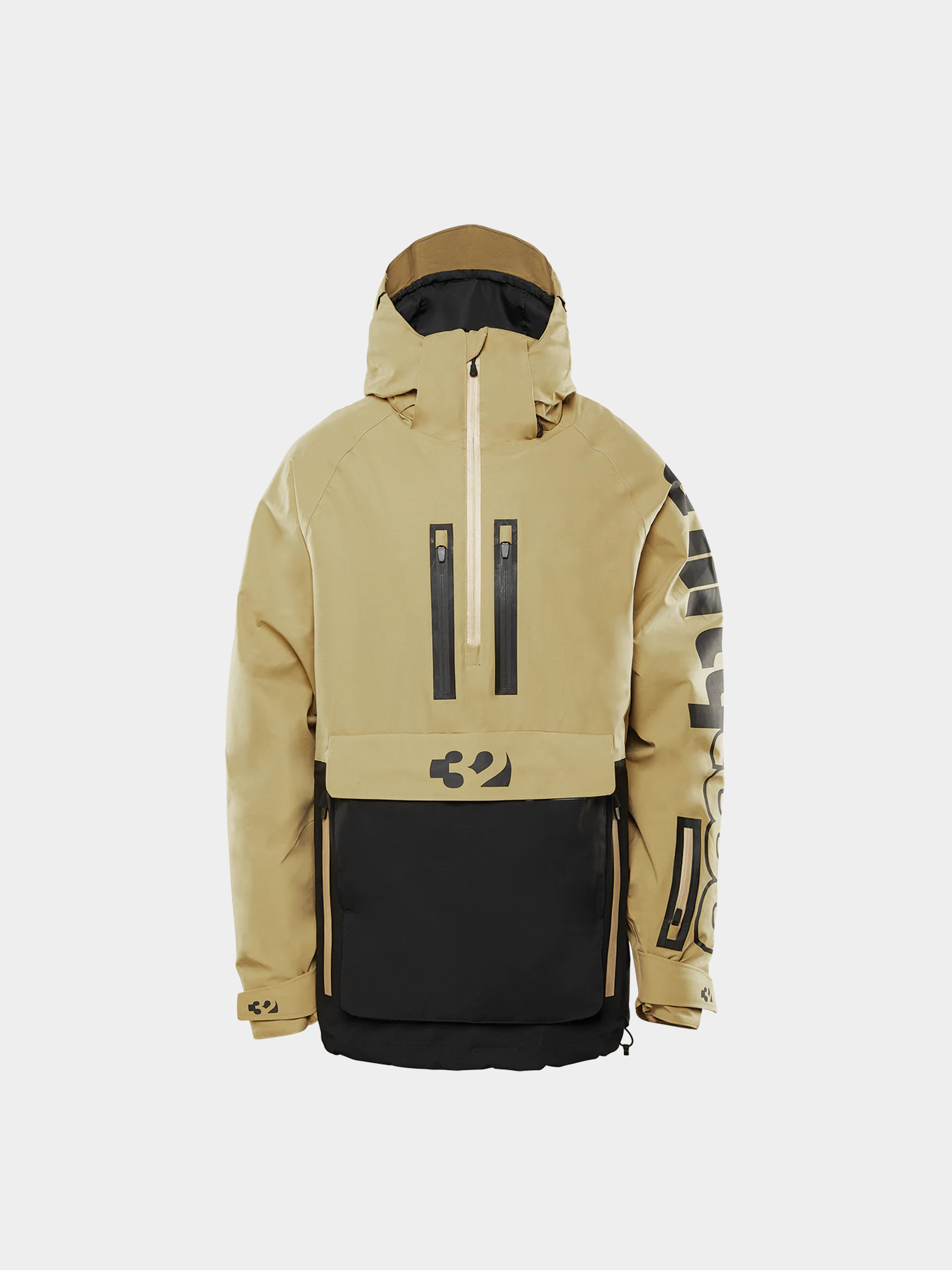 Férfi ThirtyTwo Light Anorak Snowboard dzseki (black/tan)