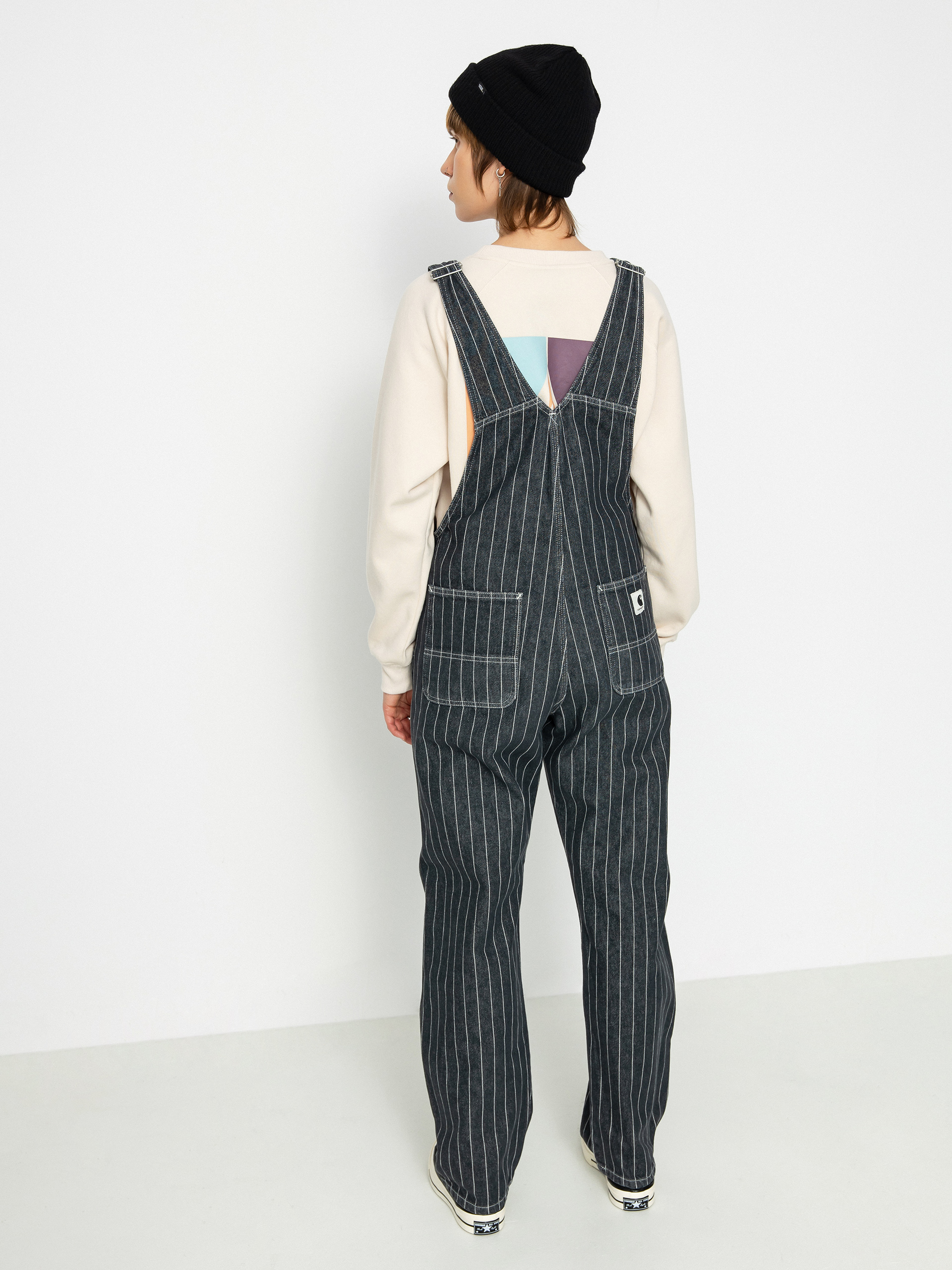 Carhartt WIP Orlean Bib Kisnadrág Wmn (orlean stripe/black/white)