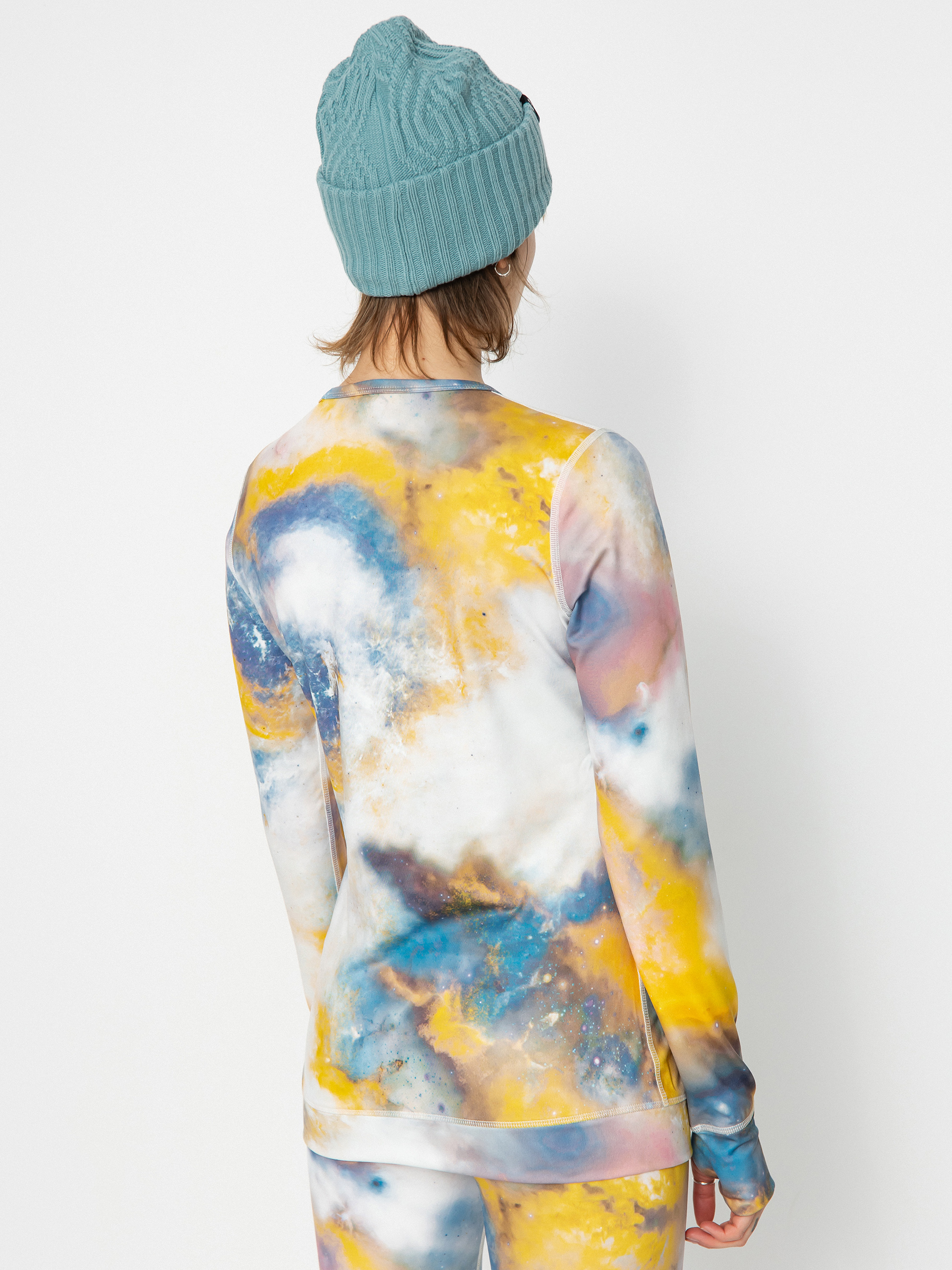 Női Burton Midweight Base Layer Hosszú ujjú felső (stout white voyager)