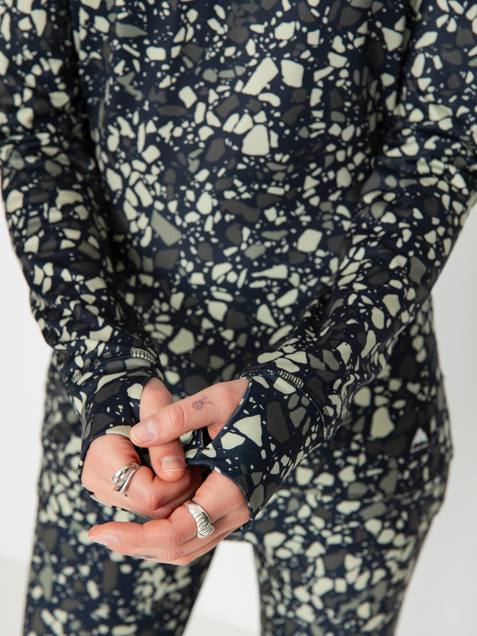 Női Burton Midweight Base Layer Crewneck Hosszú ujjú felső (sediment)