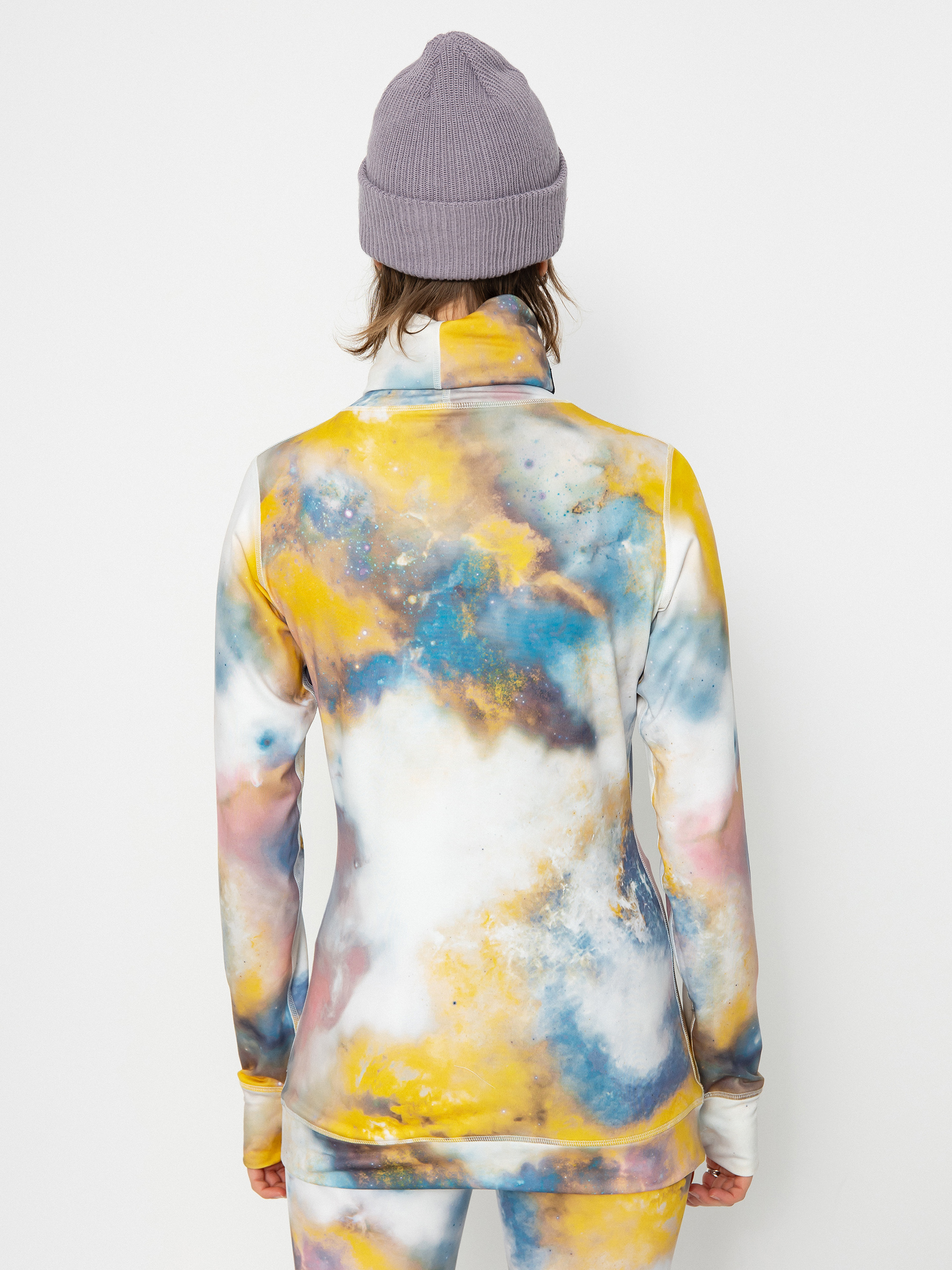 Női Burton Midweight Base Layer Long Neck Hosszú ujjú felső (stout white voyager)