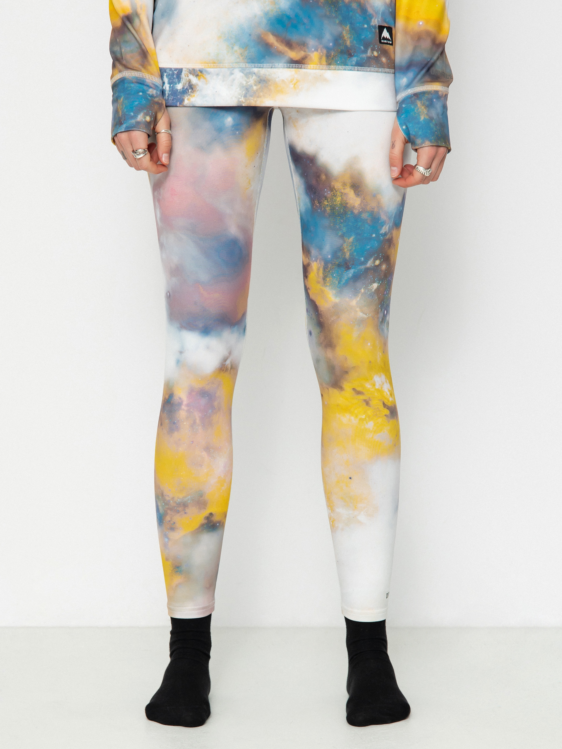 Női Burton Midweight Base Layer Leggings (stout white voyager)