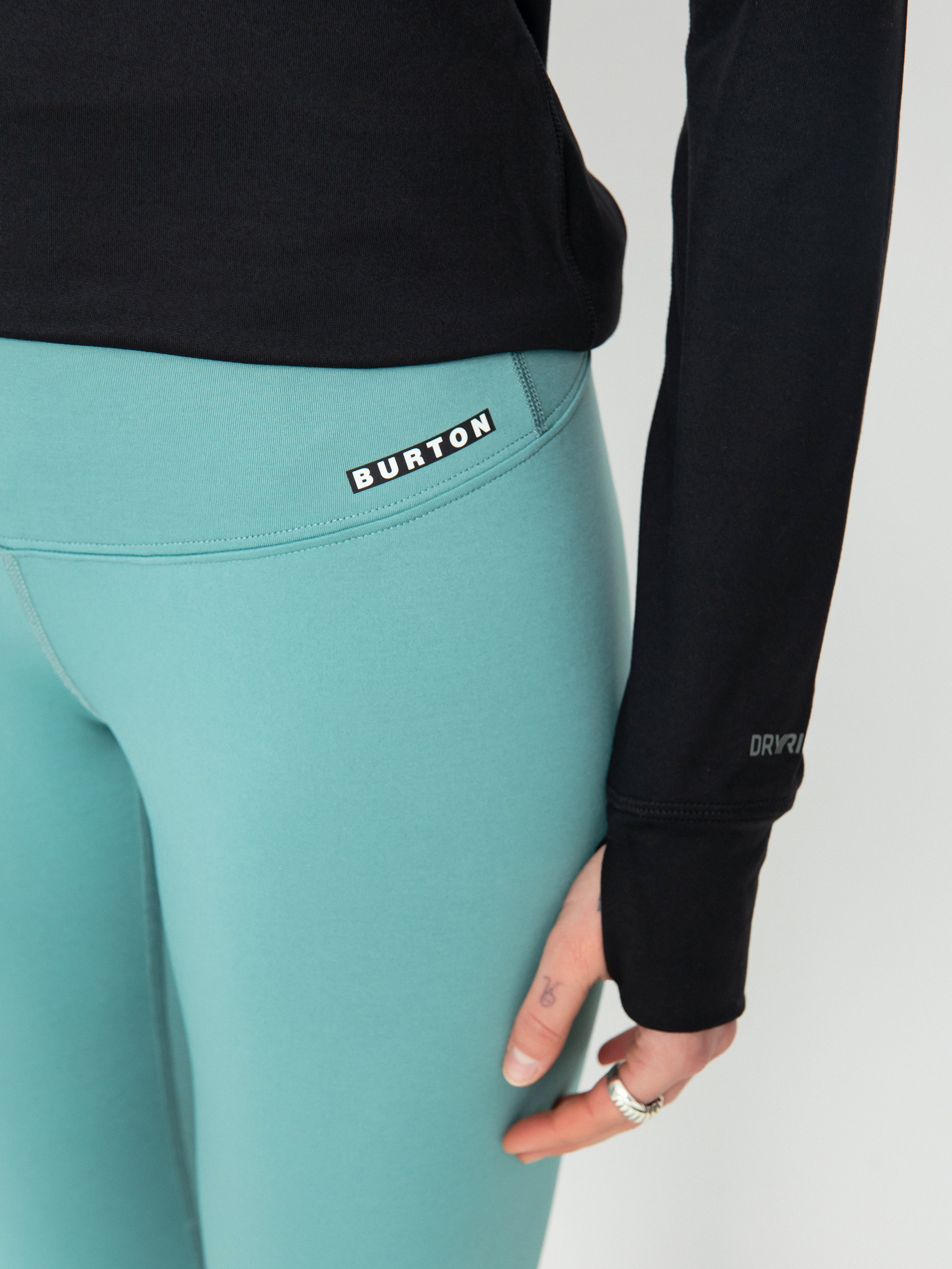 Női Burton Lightweight X Base Layer Leggings (rock lichen)