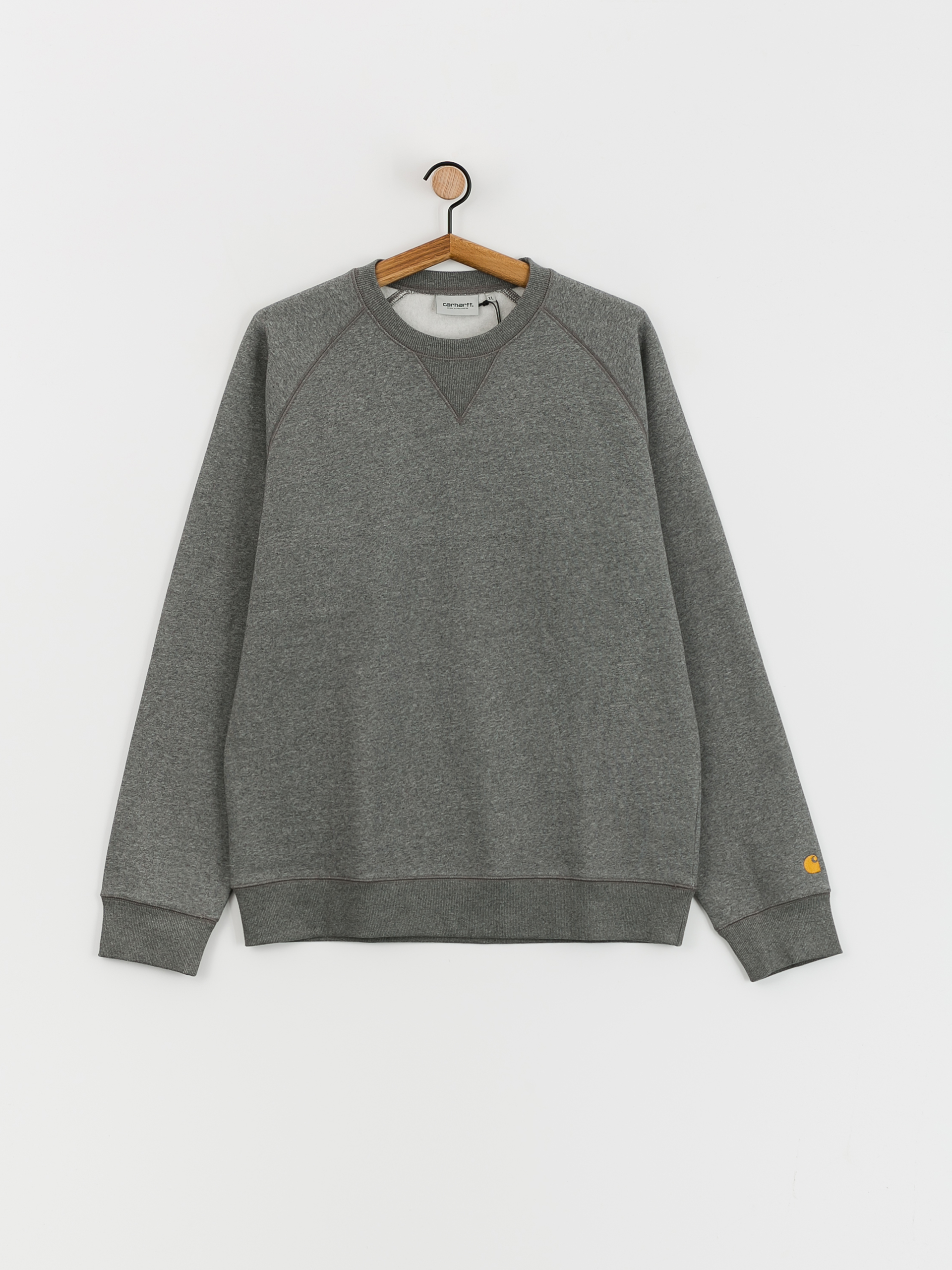 Carhartt WIP Chase Pulóver (dark grey heather/gold)