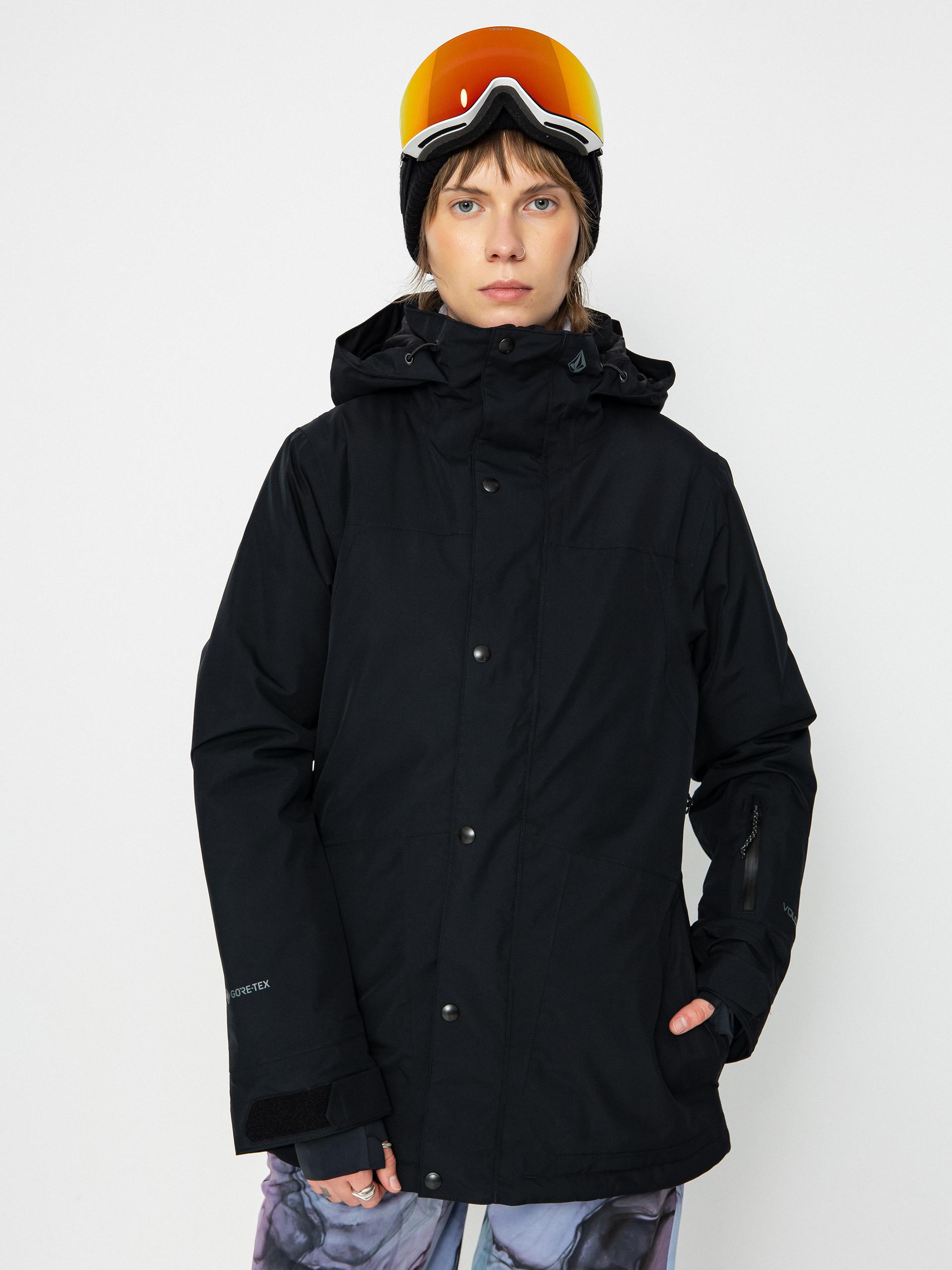 Női Volcom Ell Ins Gore Tex Snowboard dzseki (black)