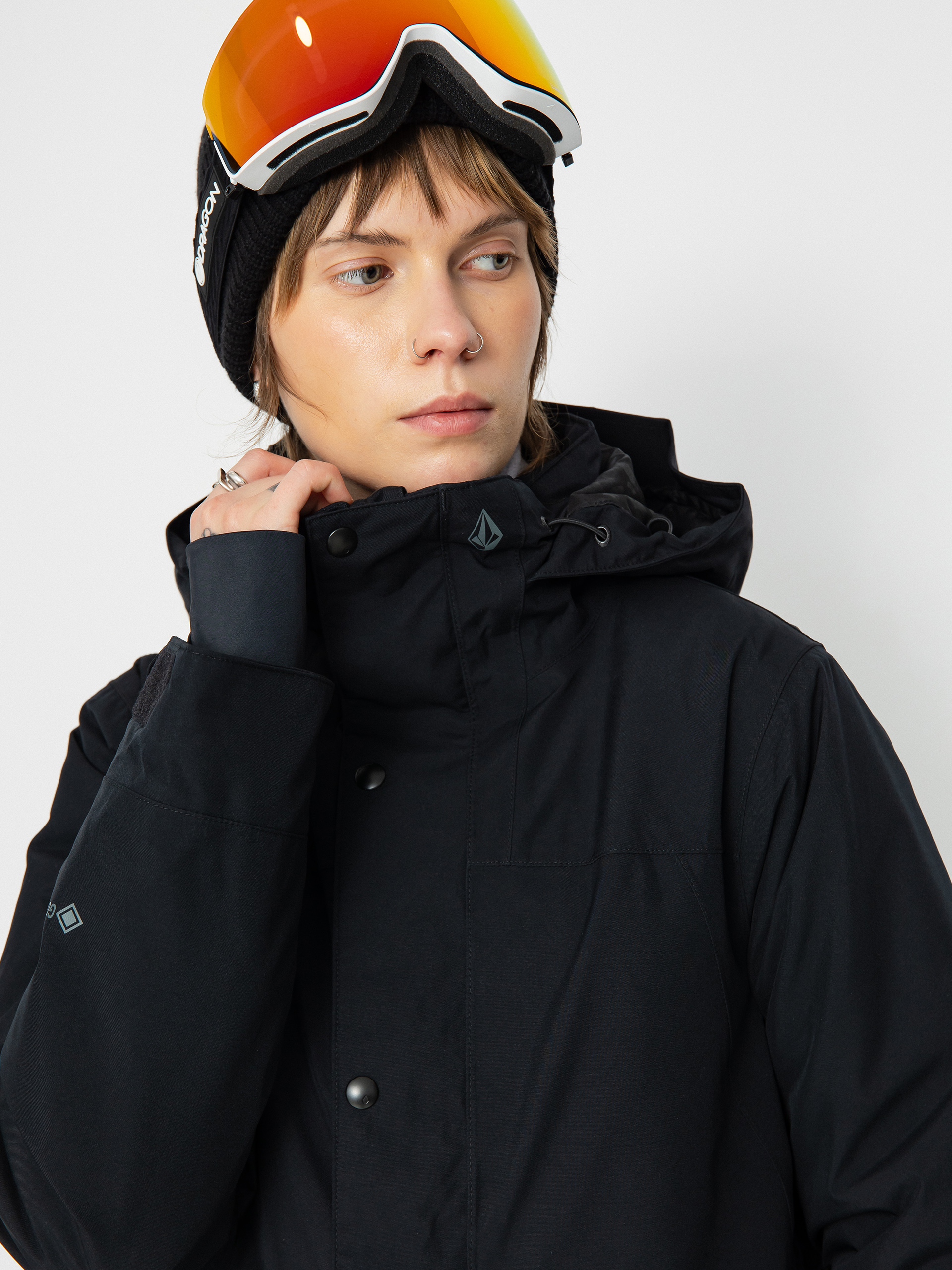 Női Volcom Ell Ins Gore Tex Snowboard dzseki (black)