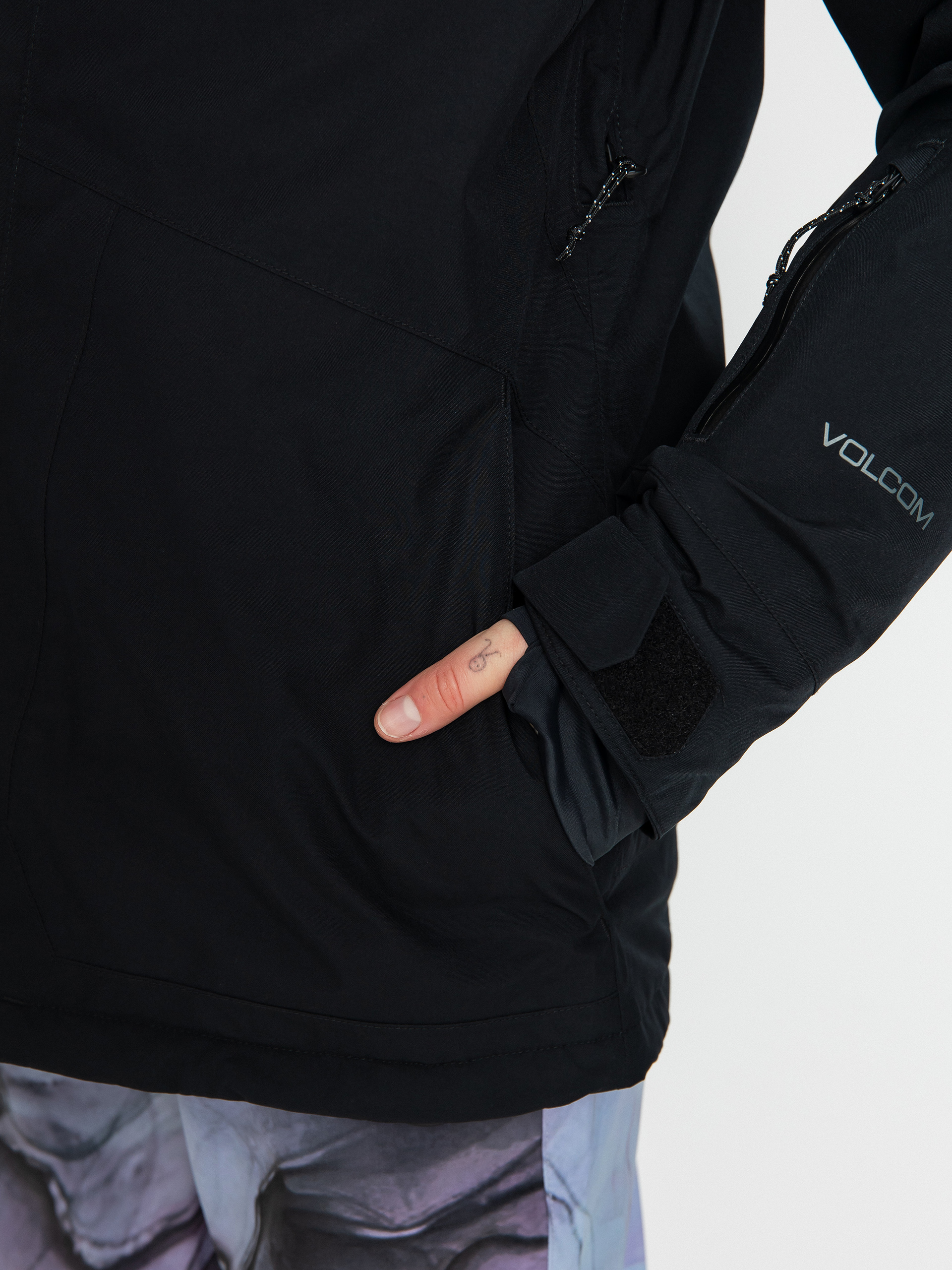 Női Volcom Ell Ins Gore Tex Snowboard dzseki (black)