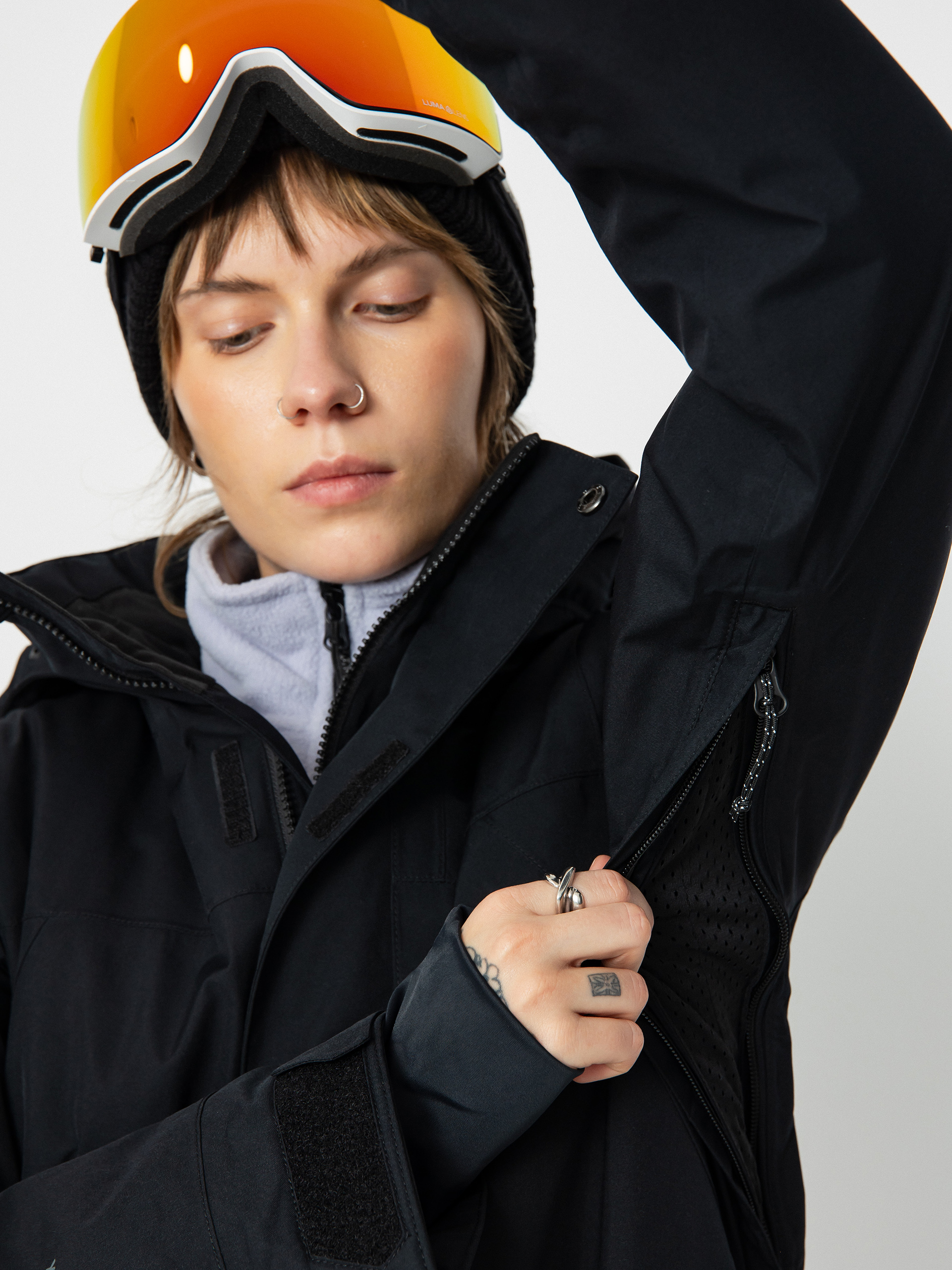 Női Volcom Ell Ins Gore Tex Snowboard dzseki (black)