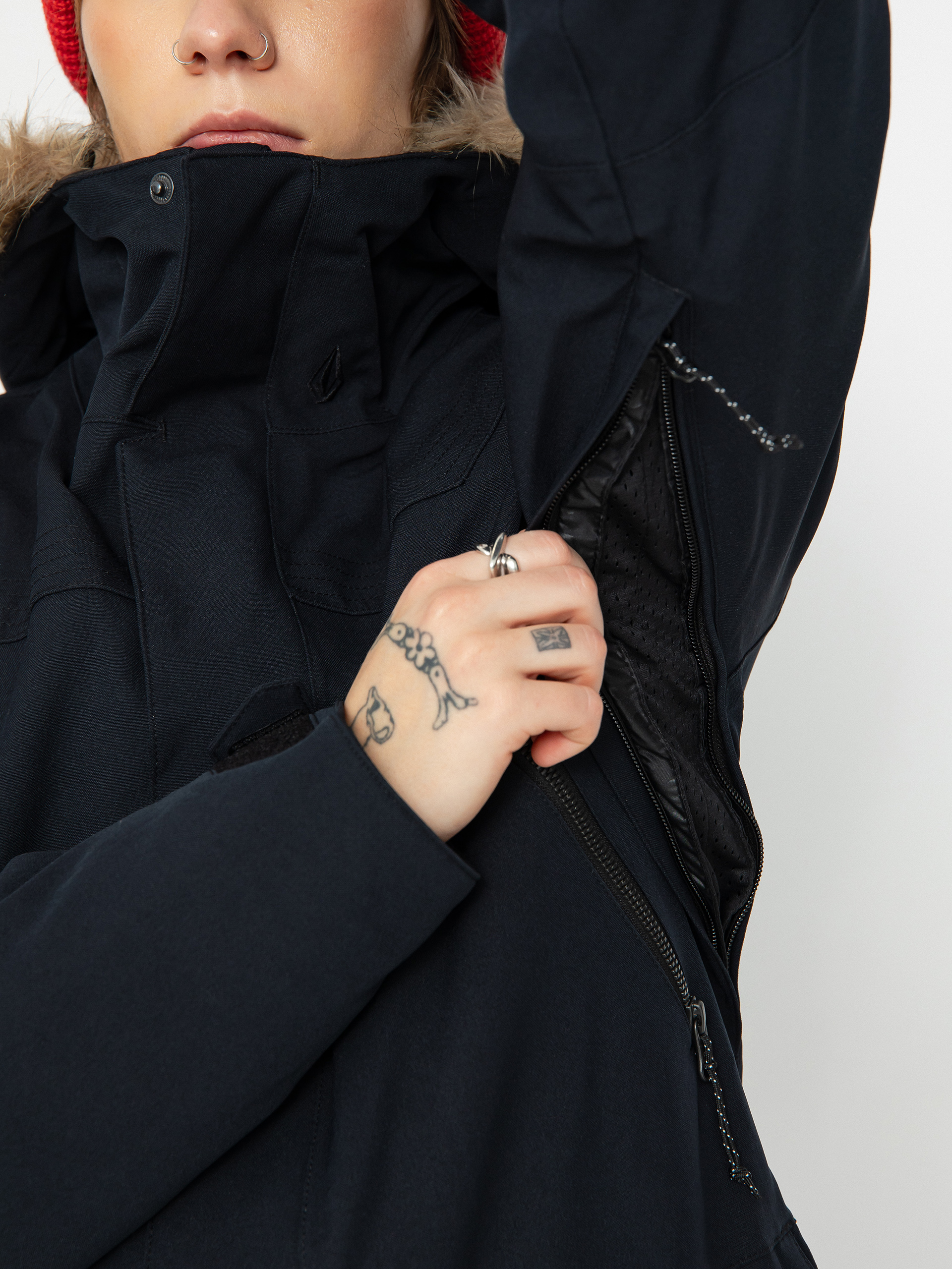 Női Volcom Shadow Ins Snowboard dzseki (black)