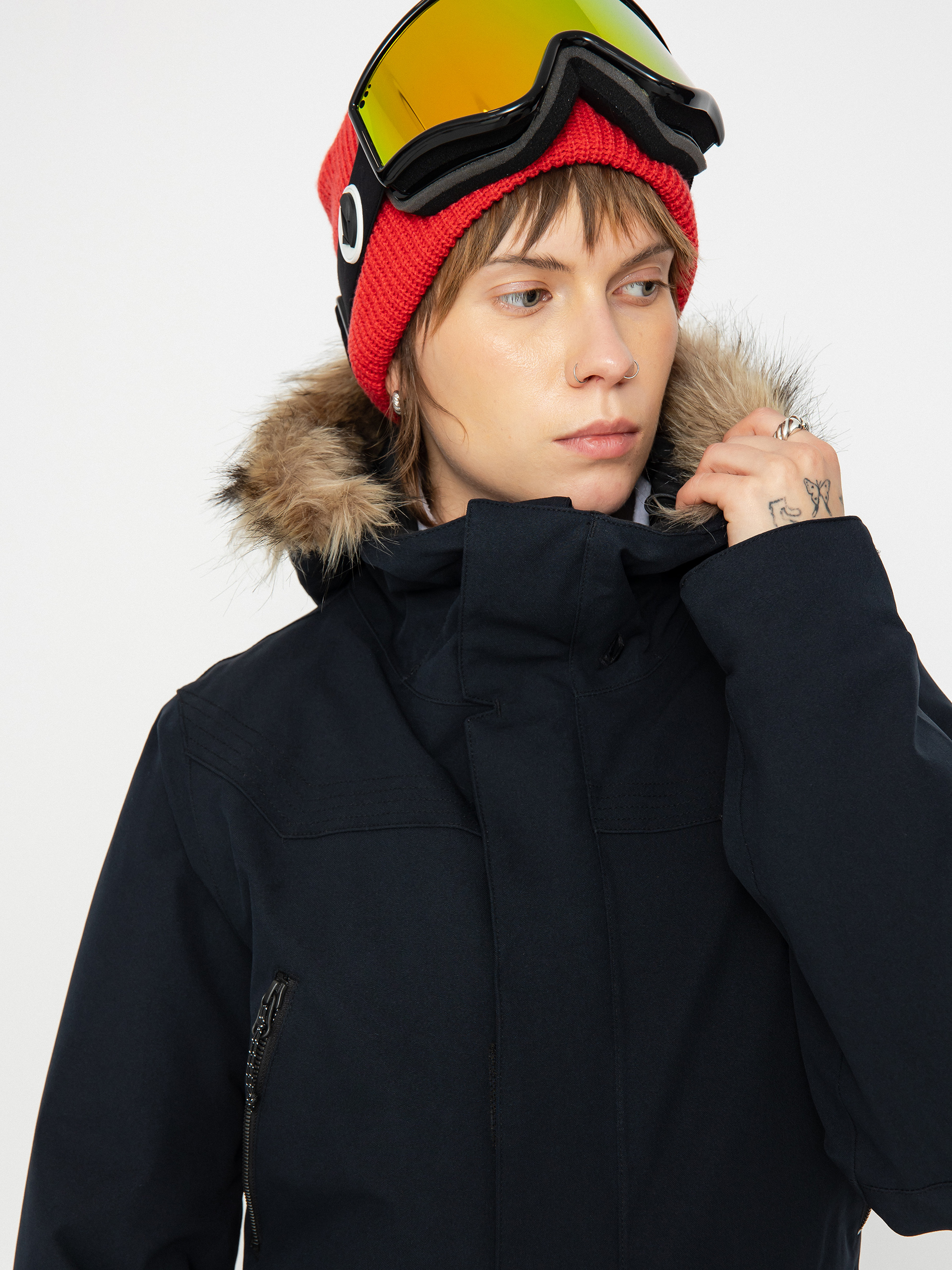 Női Volcom Shadow Ins Snowboard dzseki (black)