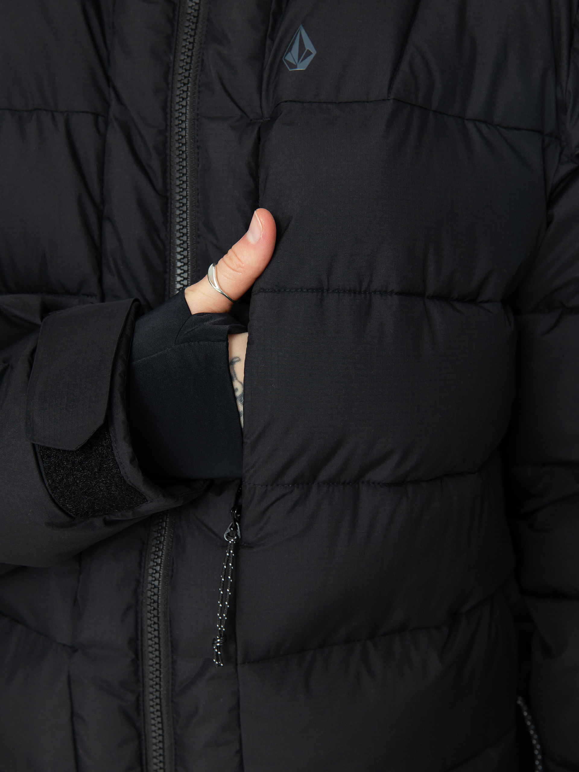 Női Volcom Puffleup Snowboard dzseki (black)