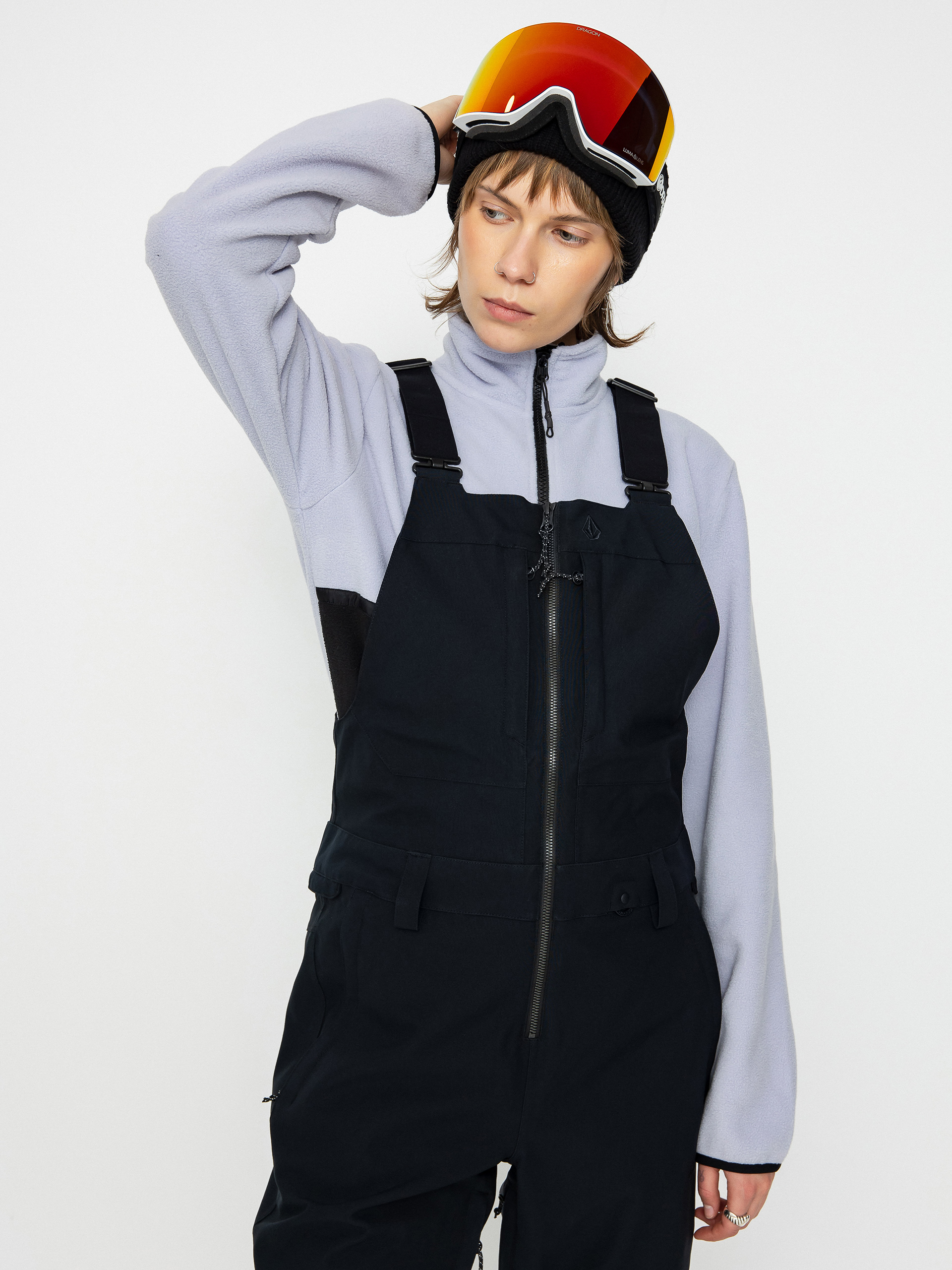 Női Volcom Swift Bib Overall Snowboard nadrág (black)