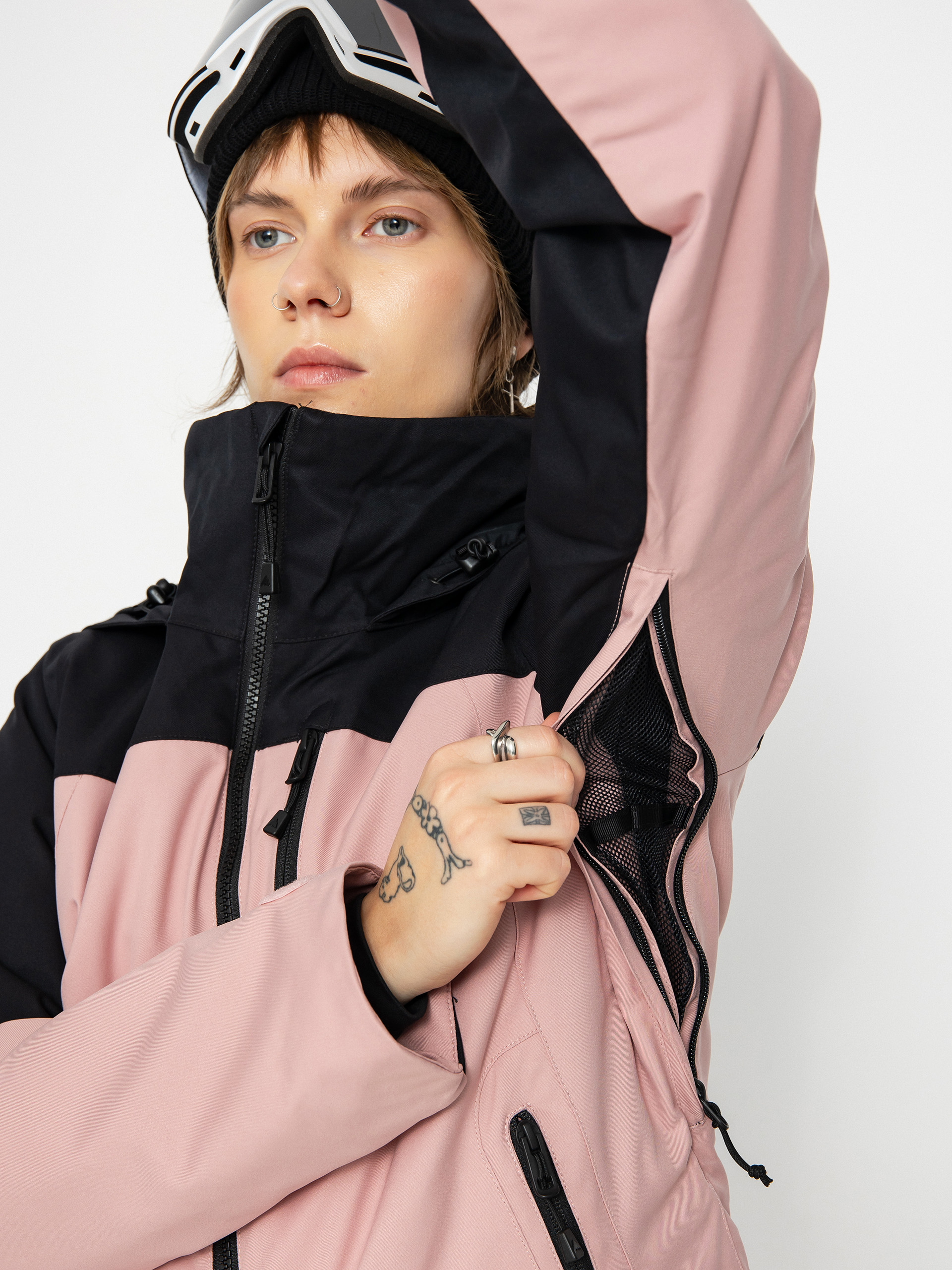 Női Burton Lelah Snowboard dzseki (true black/powder blush)