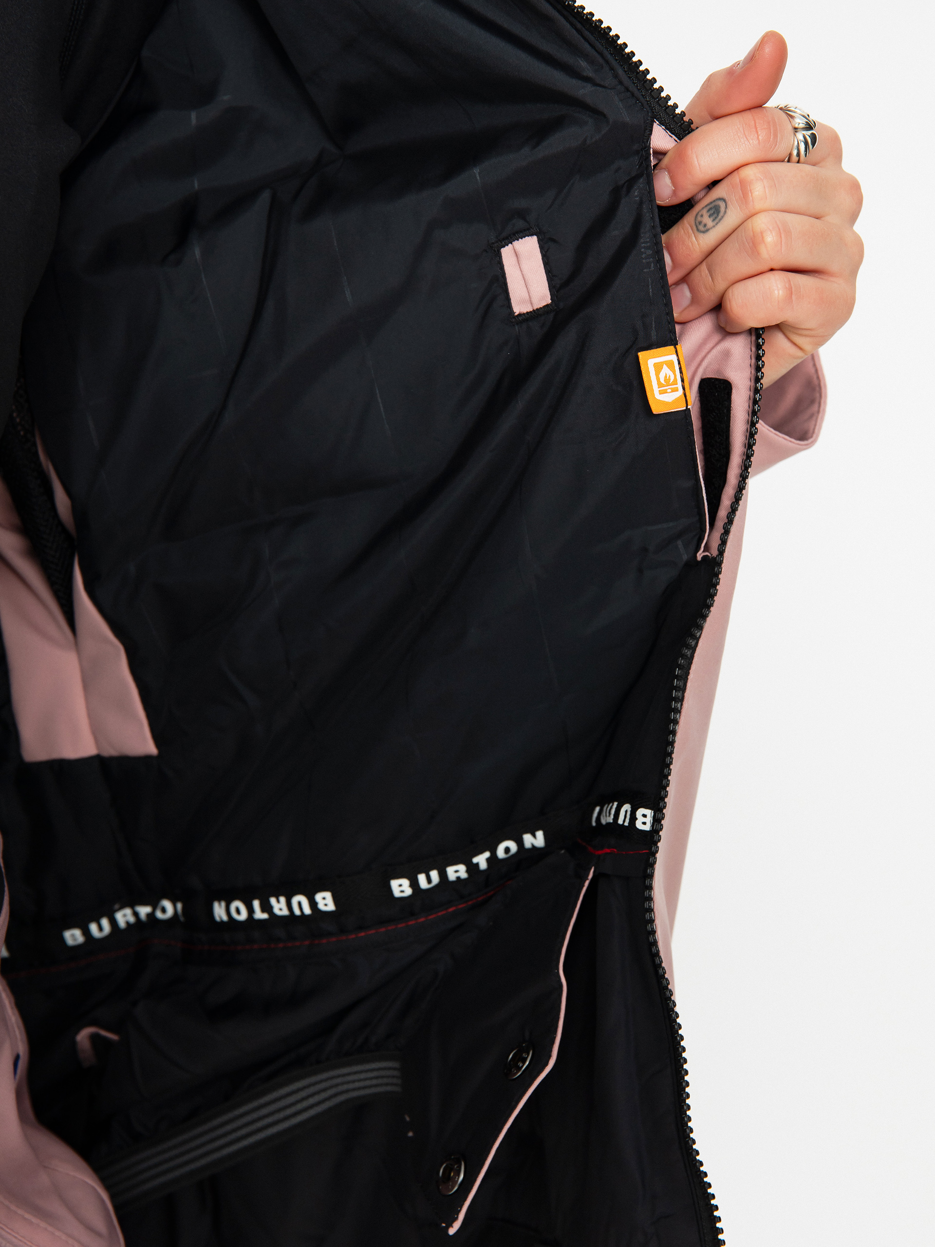 Női Burton Lelah Snowboard dzseki (true black/powder blush)