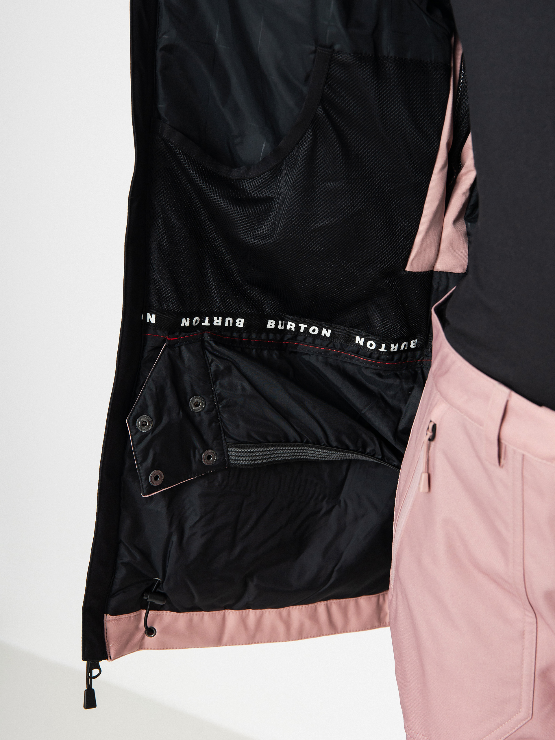 Női Burton Lelah Snowboard dzseki (true black/powder blush)