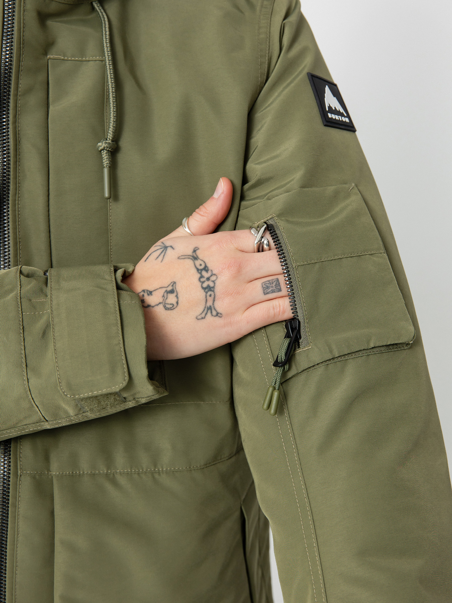 Női Burton Saxton Parka Snowboard dzseki (forest moss)