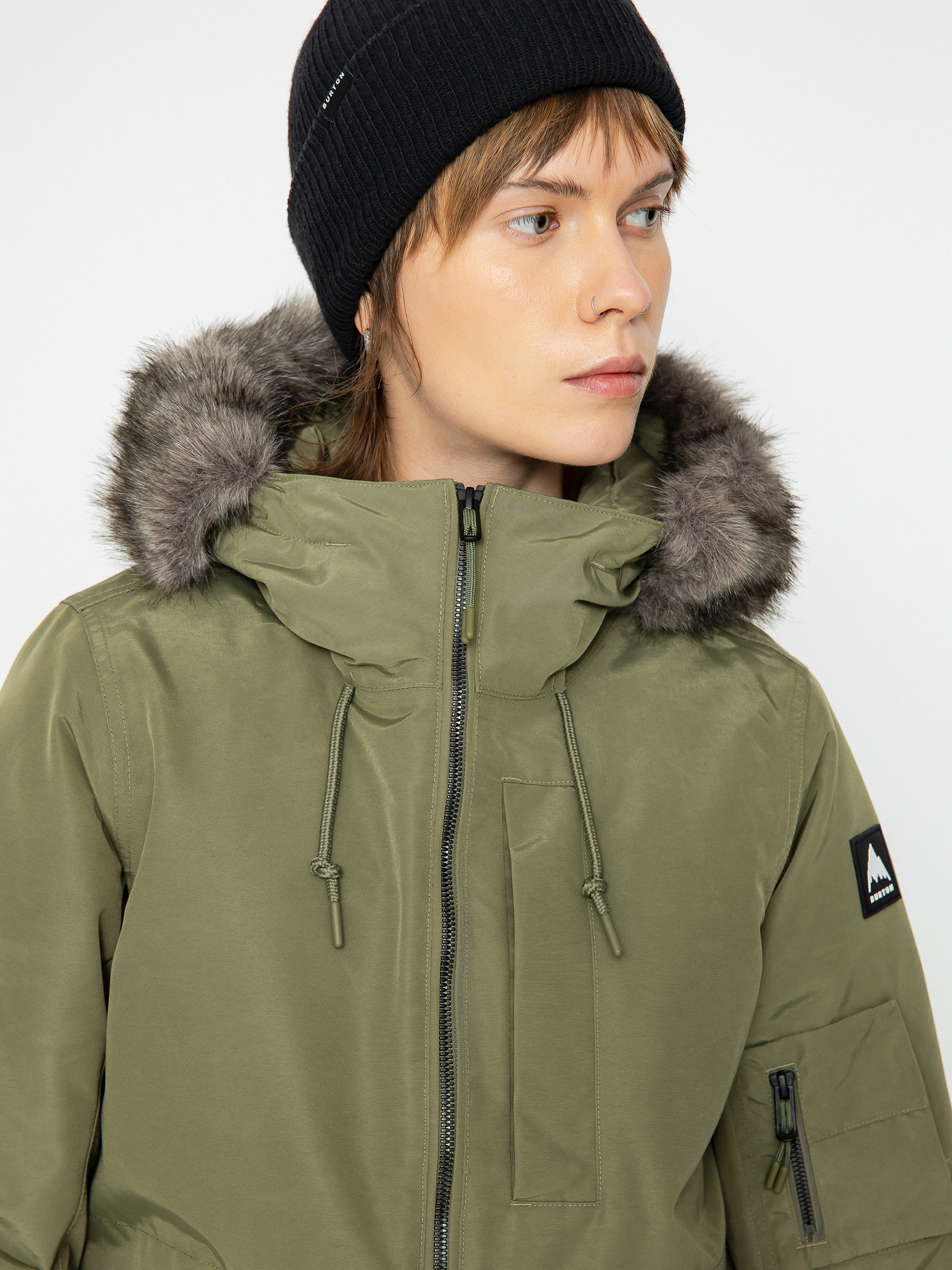 Női Burton Saxton Parka Snowboard dzseki (forest moss)
