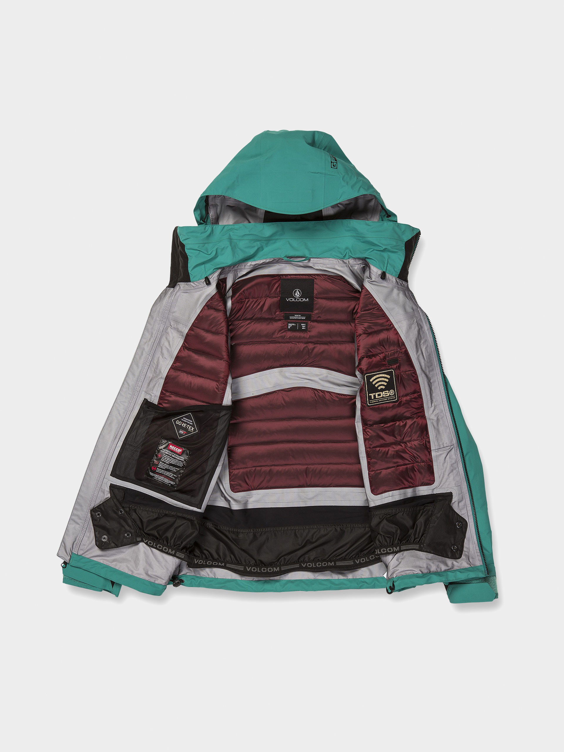 Női Volcom Koa Tds Inf Gore Tex Snowboard dzseki (vibrant green)