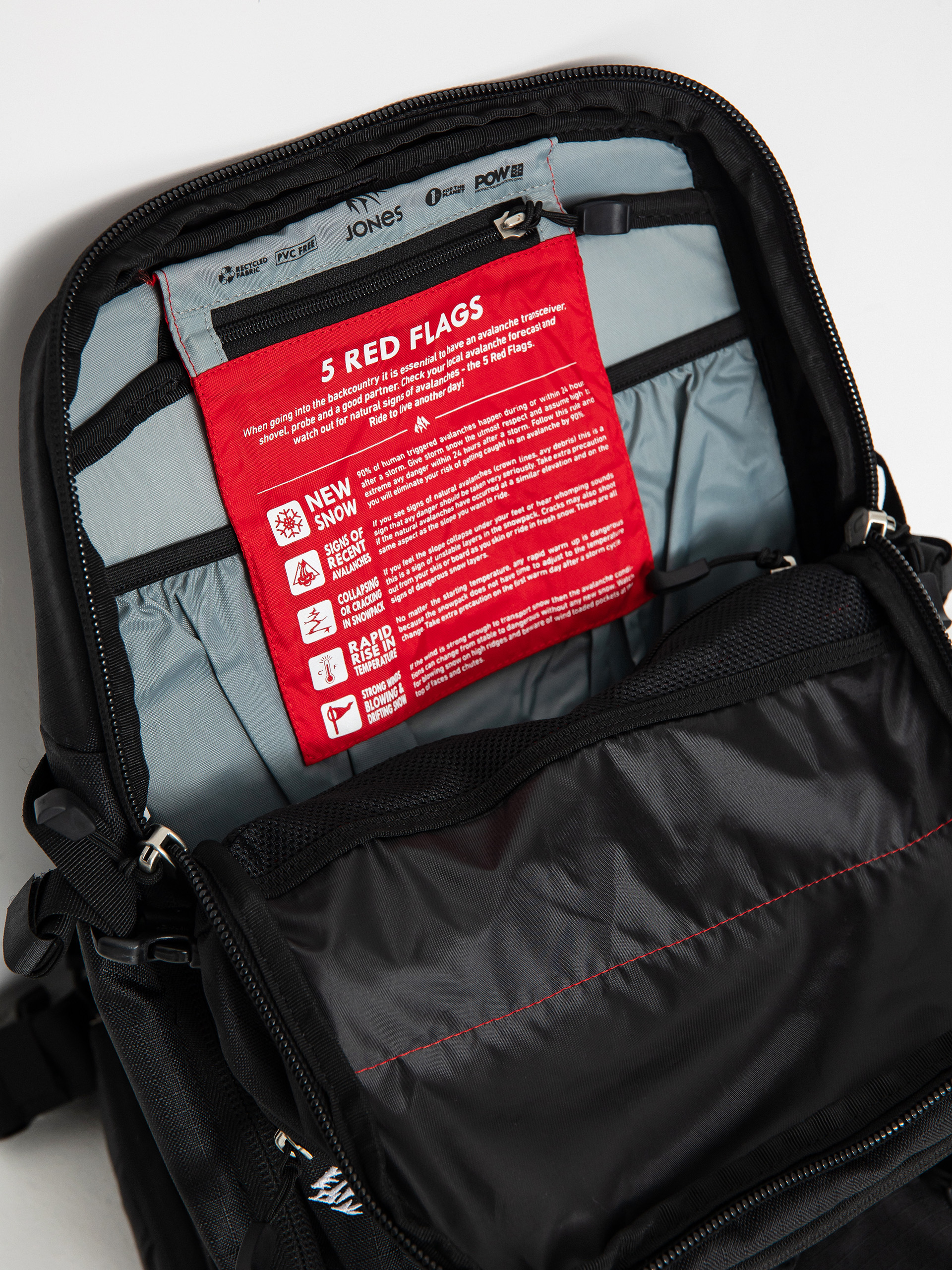 Jones Snowboards Bag Dscnt 25L Hátizsák (black)