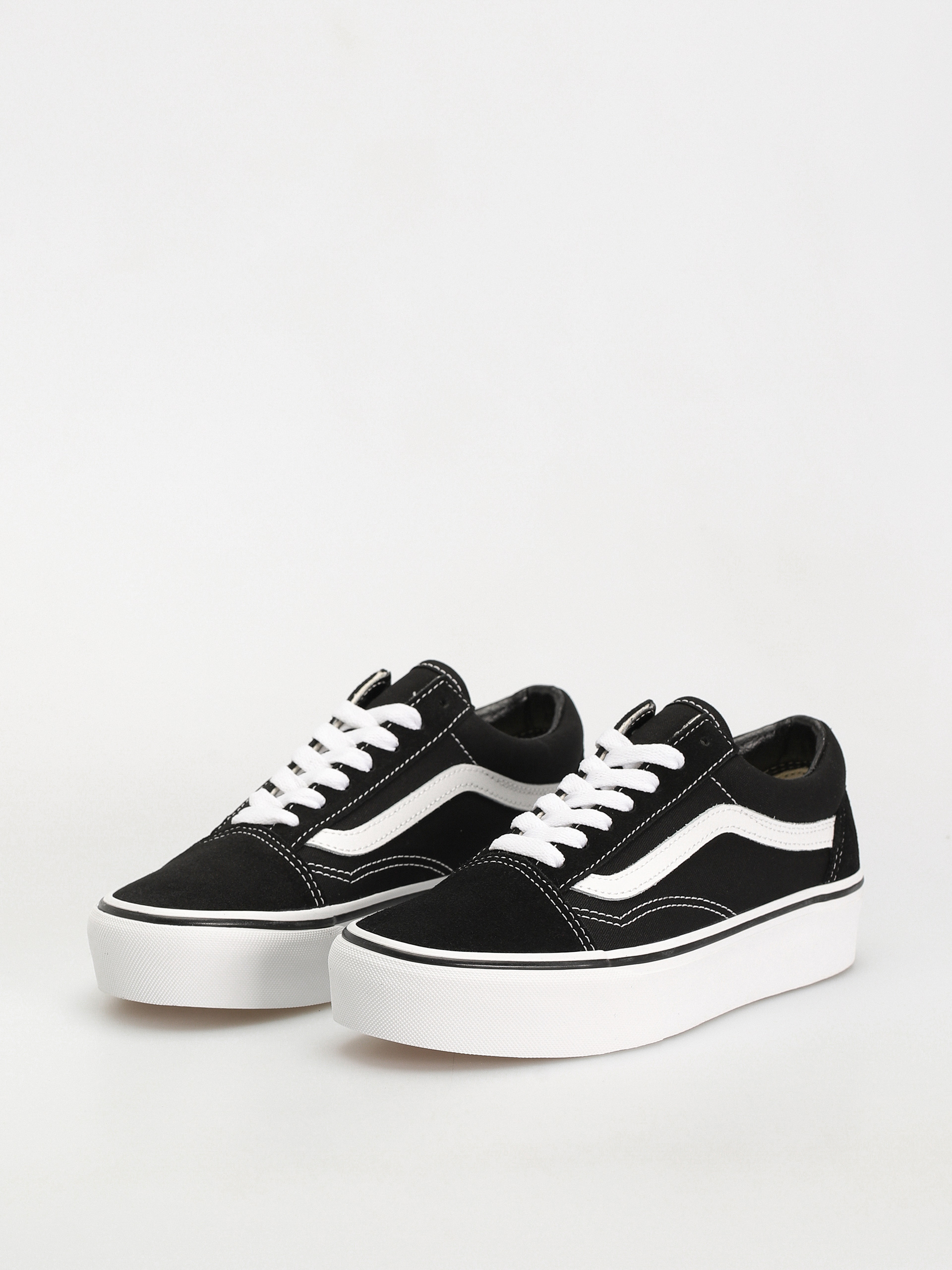 Vans Old Skool Platform Cipők (black/white)