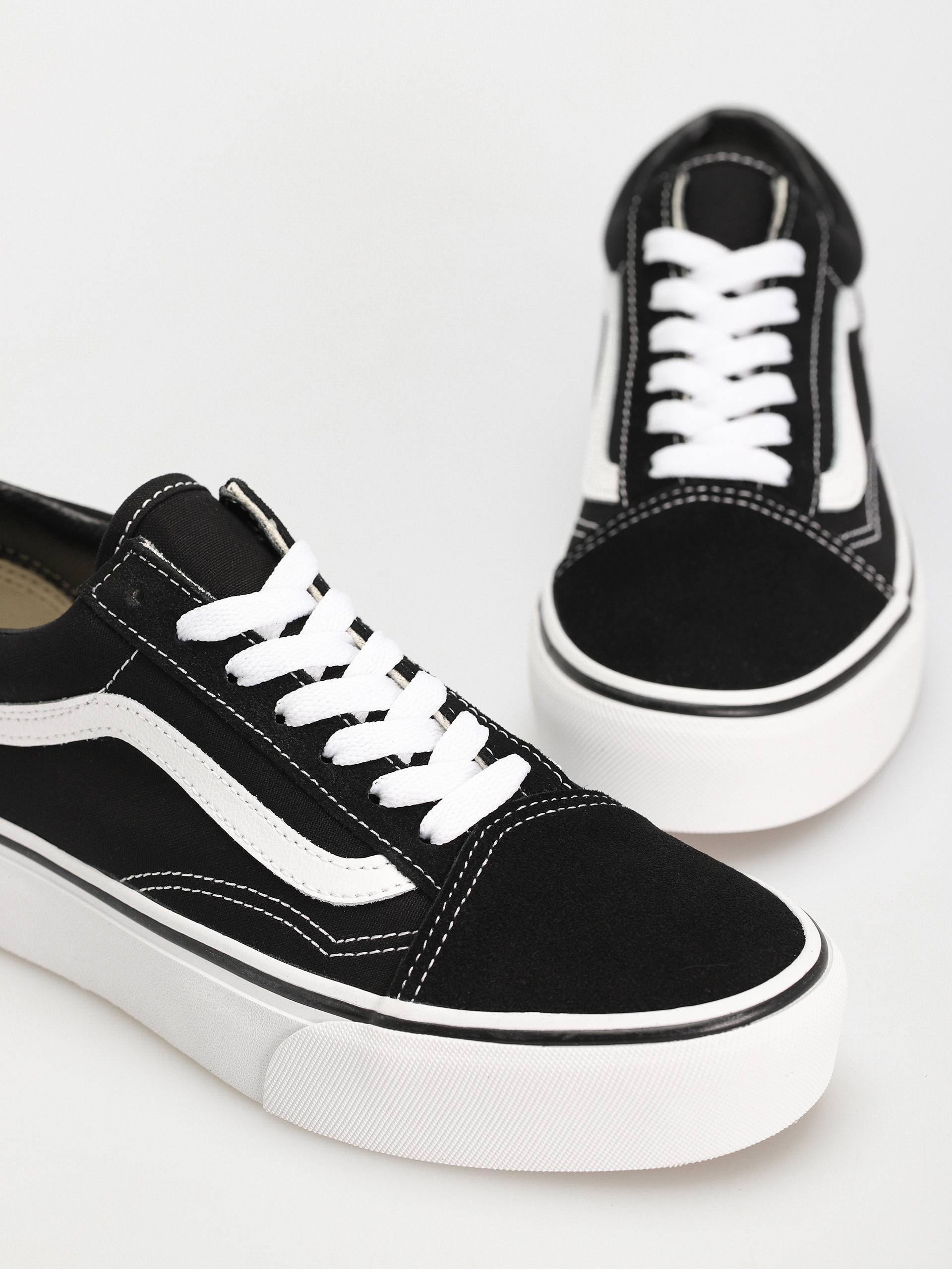 Vans Old Skool Platform Cipők (black/white)