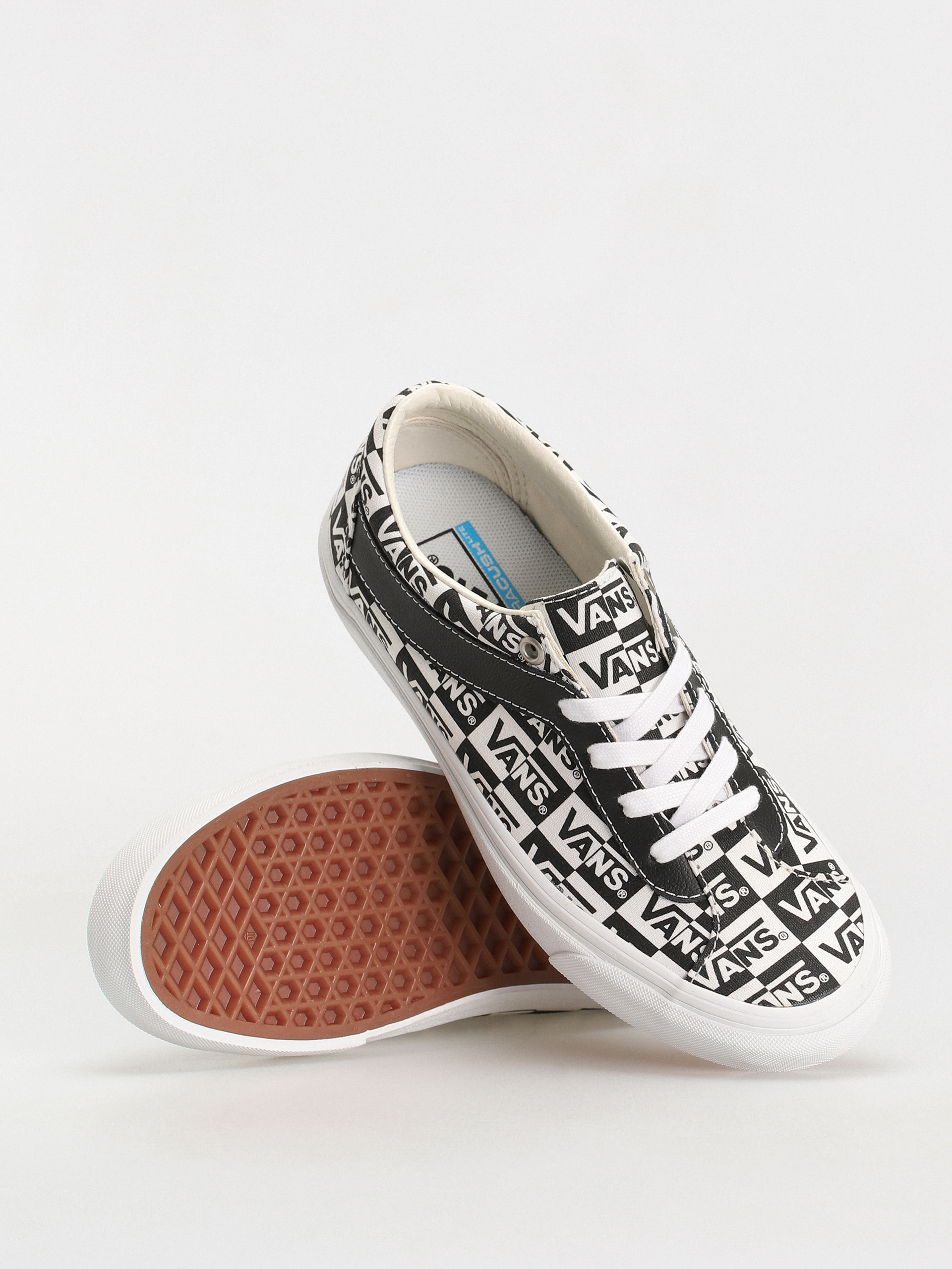 Vans Bold Ni Cipők (logo checker/tr wht/blk)