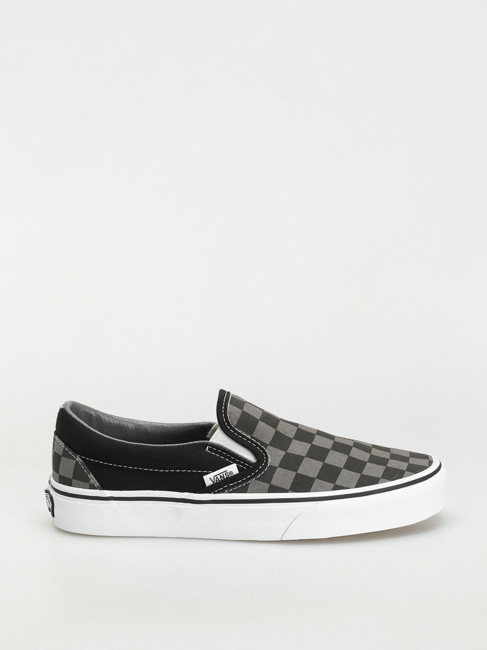 Vans Classic Slip On Cipők (black/pewter checkerboard)