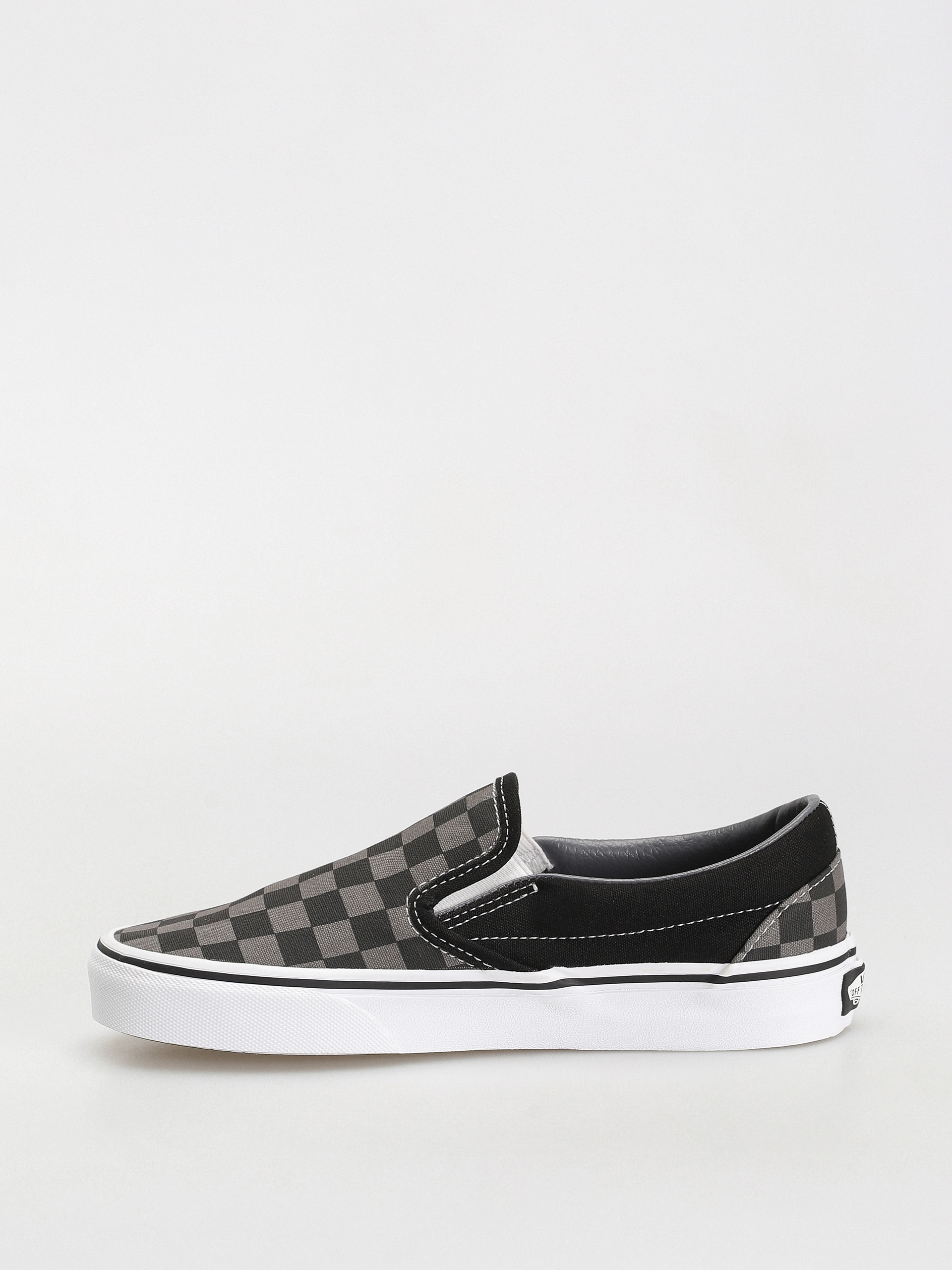 Vans Classic Slip On Cipők (black/pewter checkerboard)