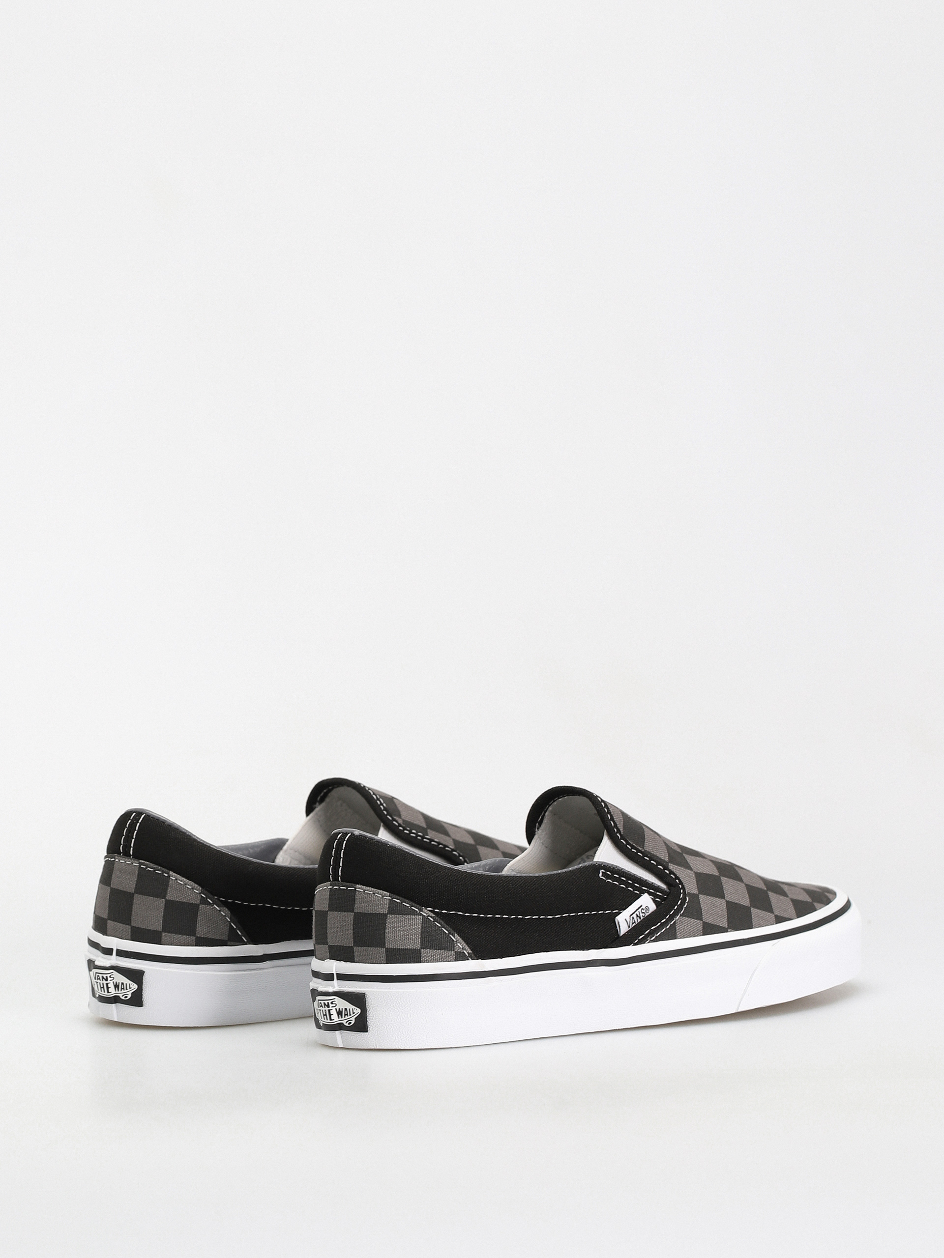 Vans Classic Slip On Cipők (black/pewter checkerboard)
