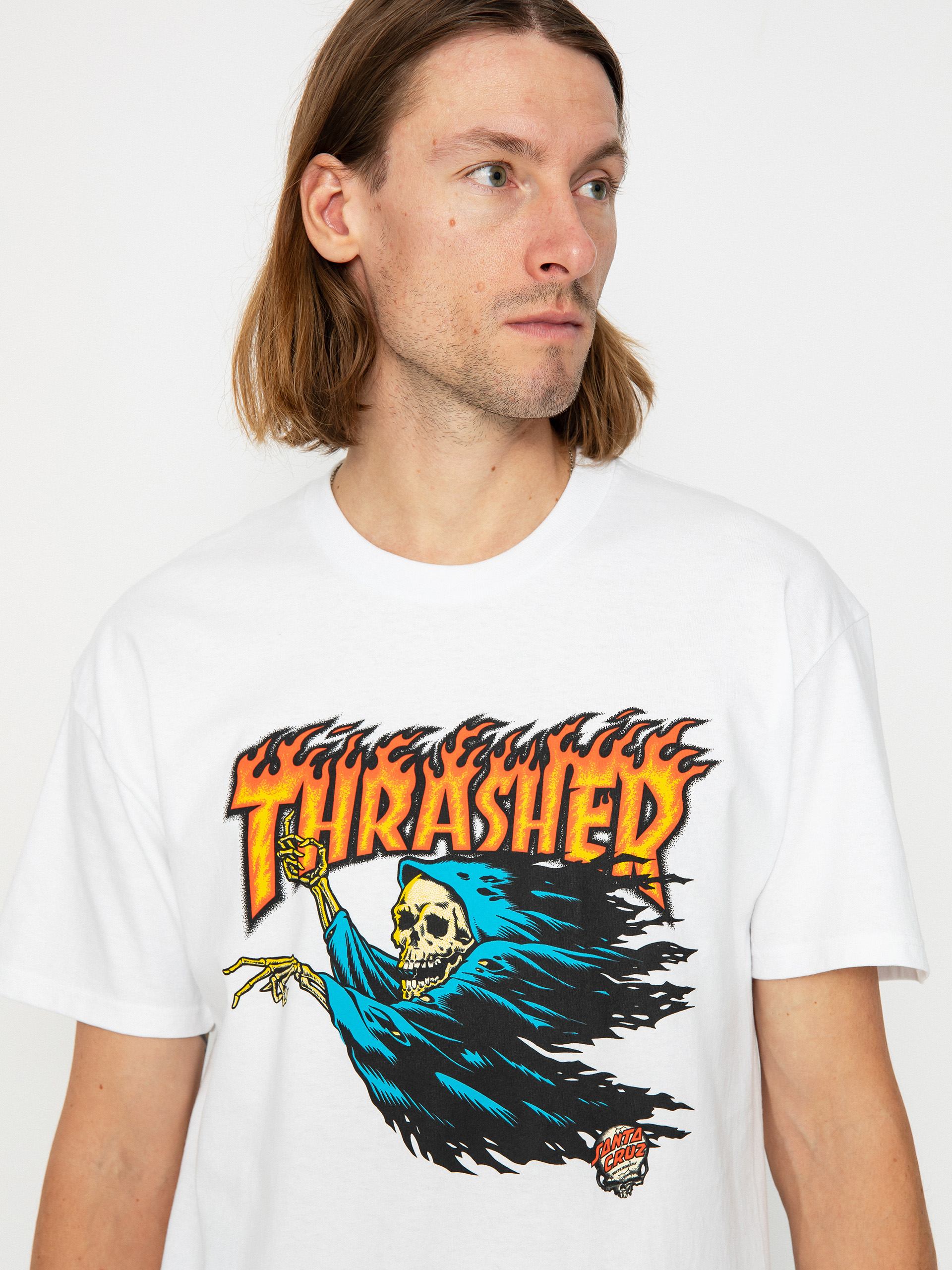 Santa Cruz X Thrasher O'Brien Reaper Póló (white)