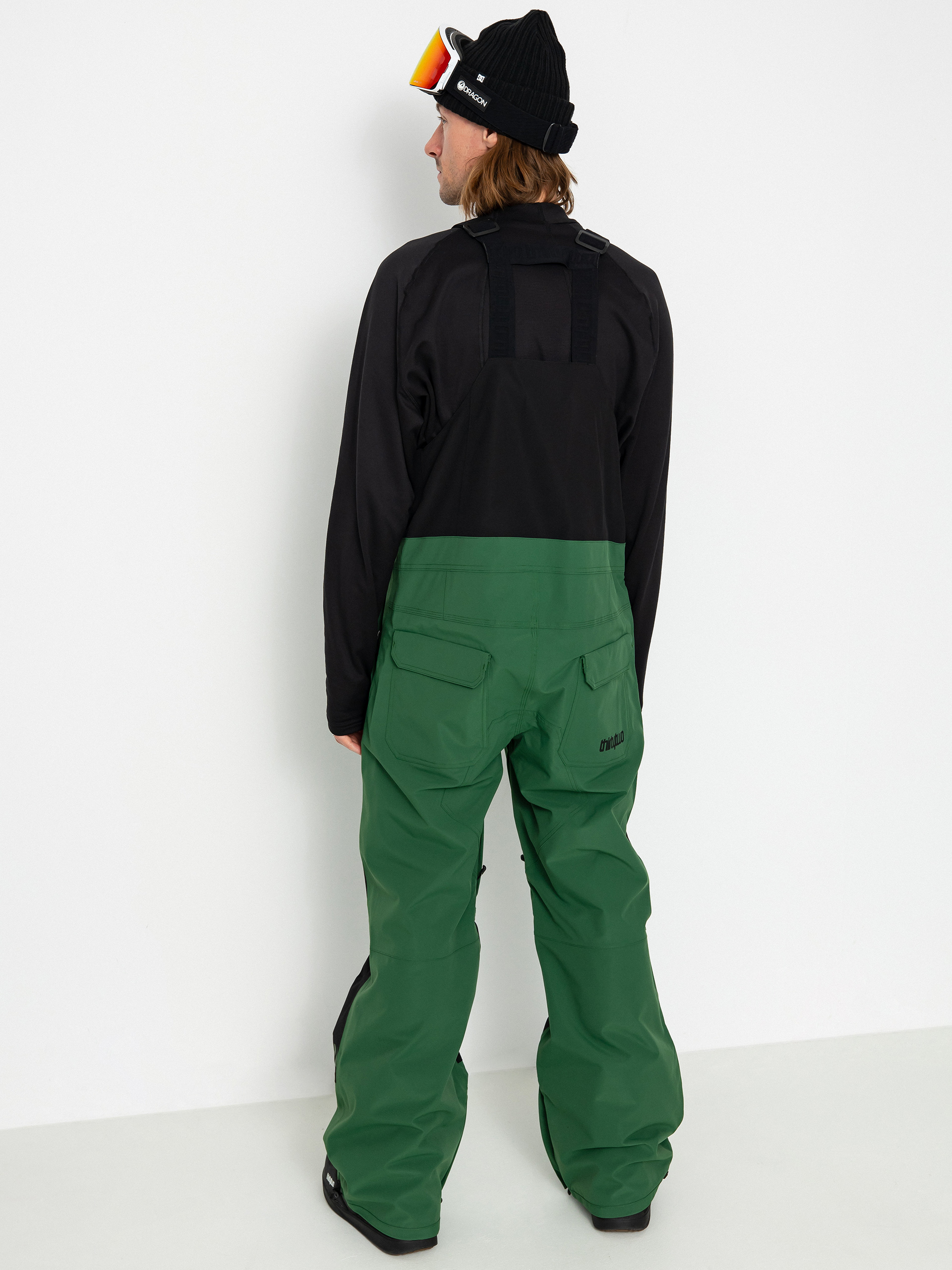 Férfi ThirtyTwo Basement Bib Snowboard nadrág (green)