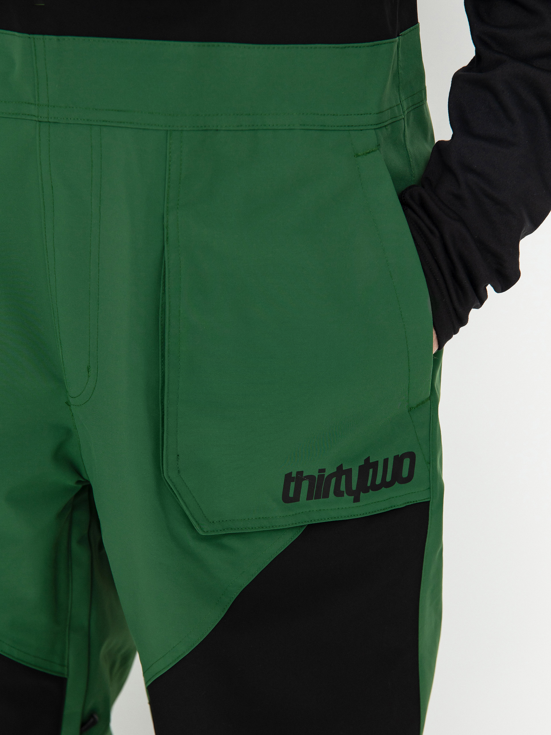 Férfi ThirtyTwo Basement Bib Snowboard nadrág (green)