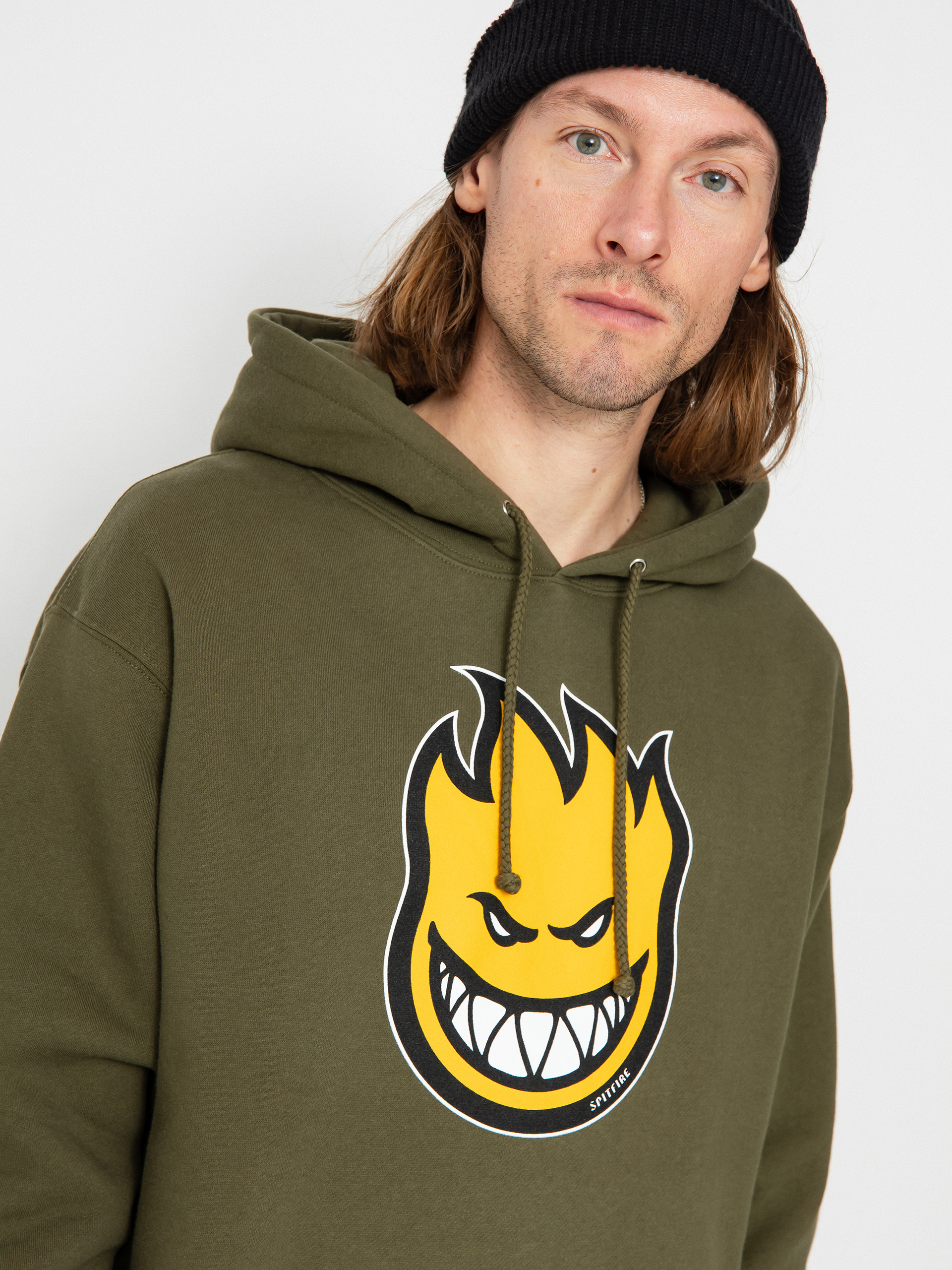 Spitfire Bghd Fl HD Kapucnis pulóver (army green/gold/black)