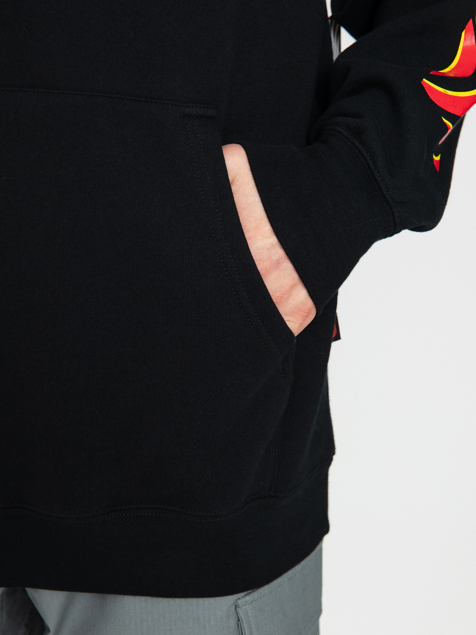 Spitfire Cls Swr Ovrl Sl HD Kapucnis pulóver (black/red)