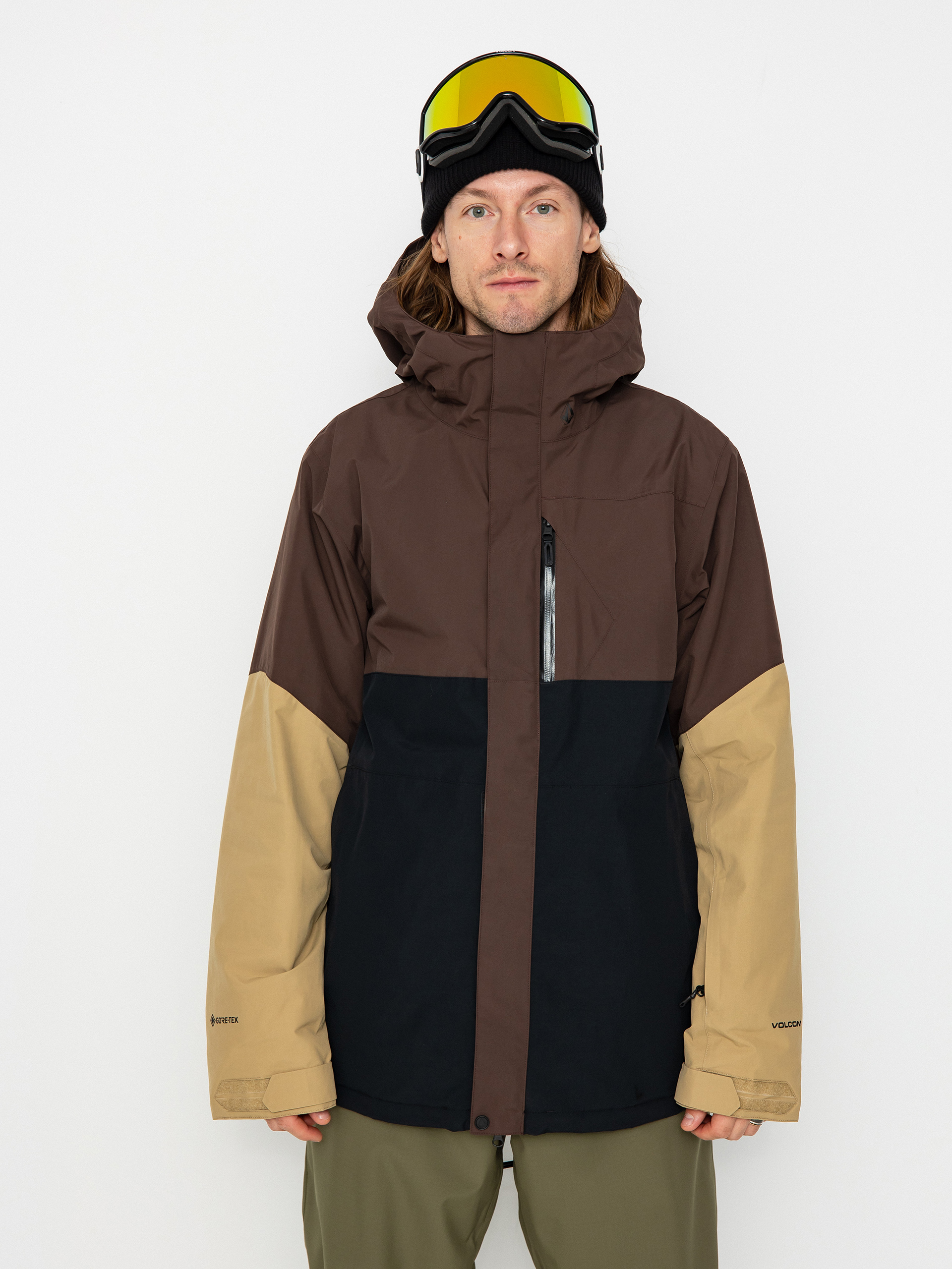 Férfi Volcom L Ins Gore Tex Snowboard dzseki (brown)