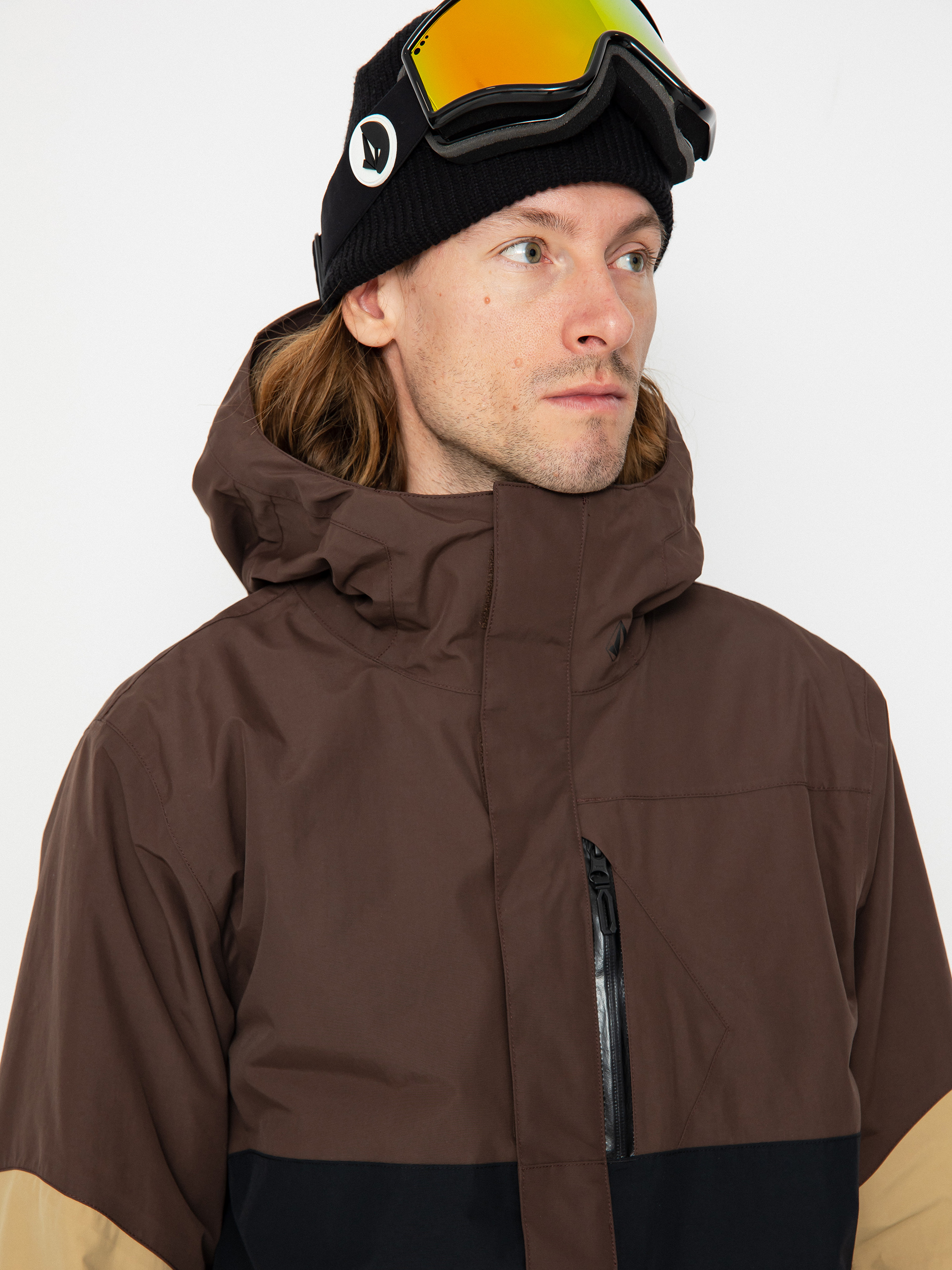 Férfi Volcom L Ins Gore Tex Snowboard dzseki (brown)