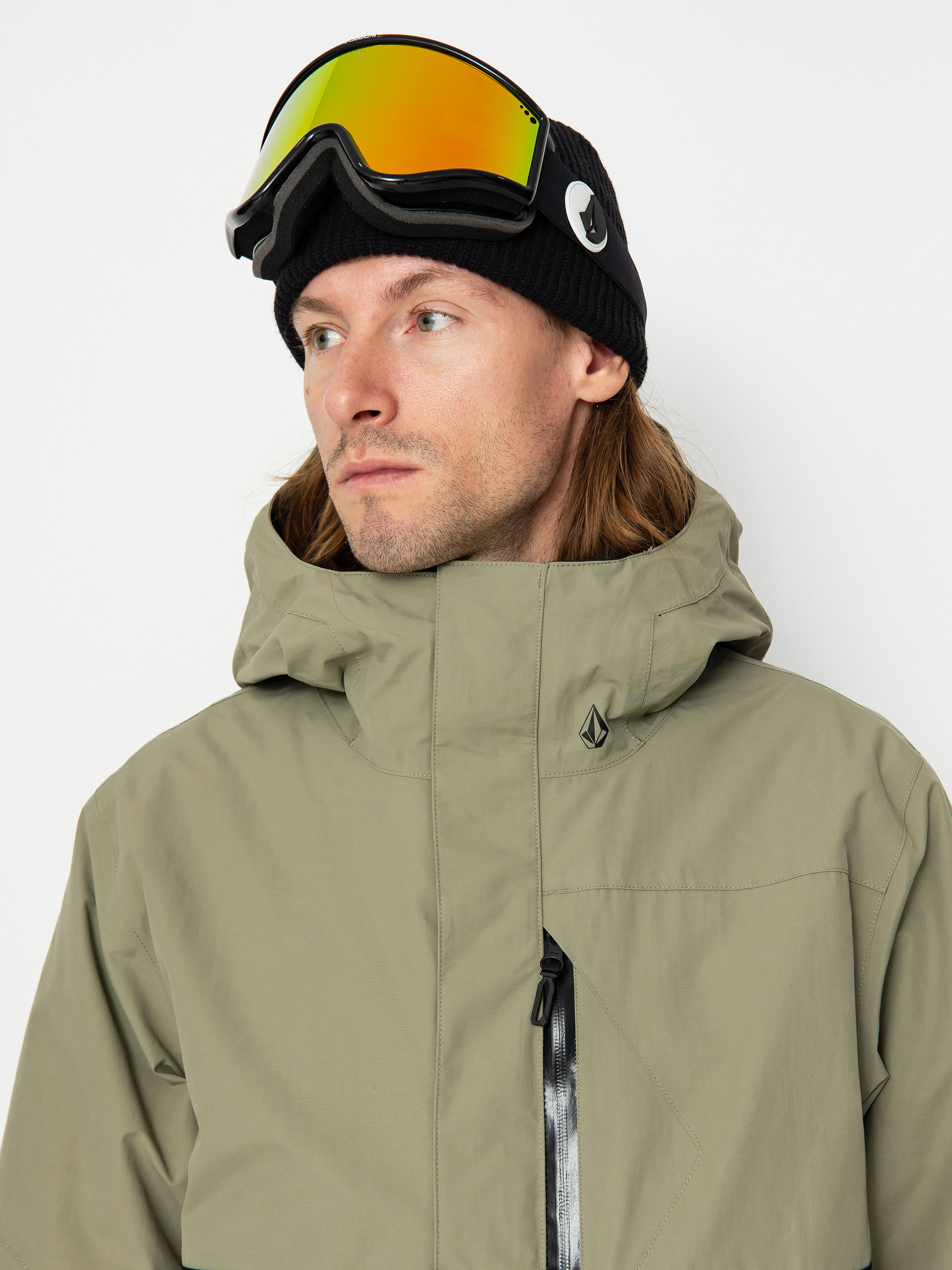 Férfi Volcom L Ins Gore Tex Snowboard dzseki (light military)