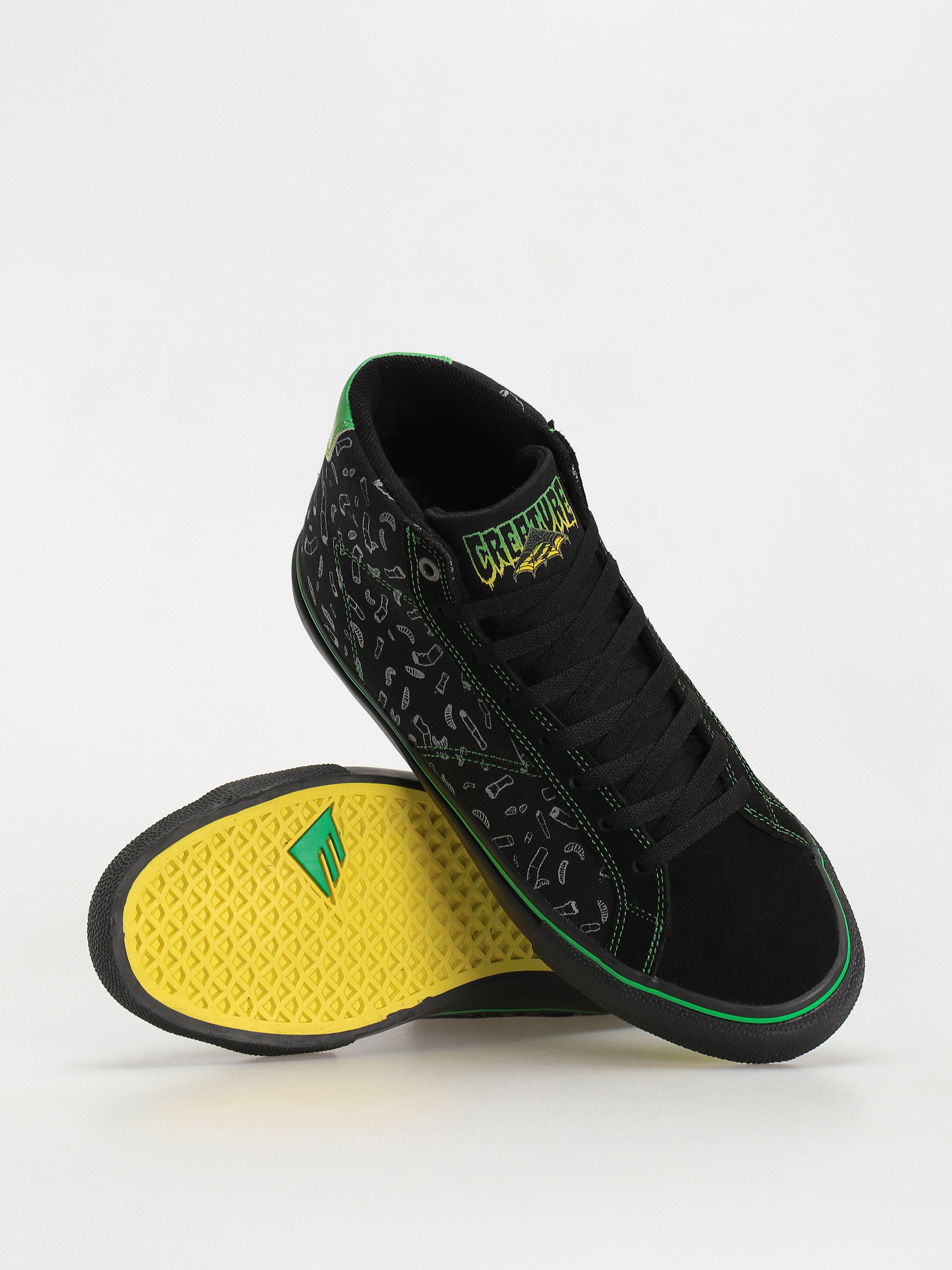 Emerica Omen Hi X Creature Cipők (black/black)