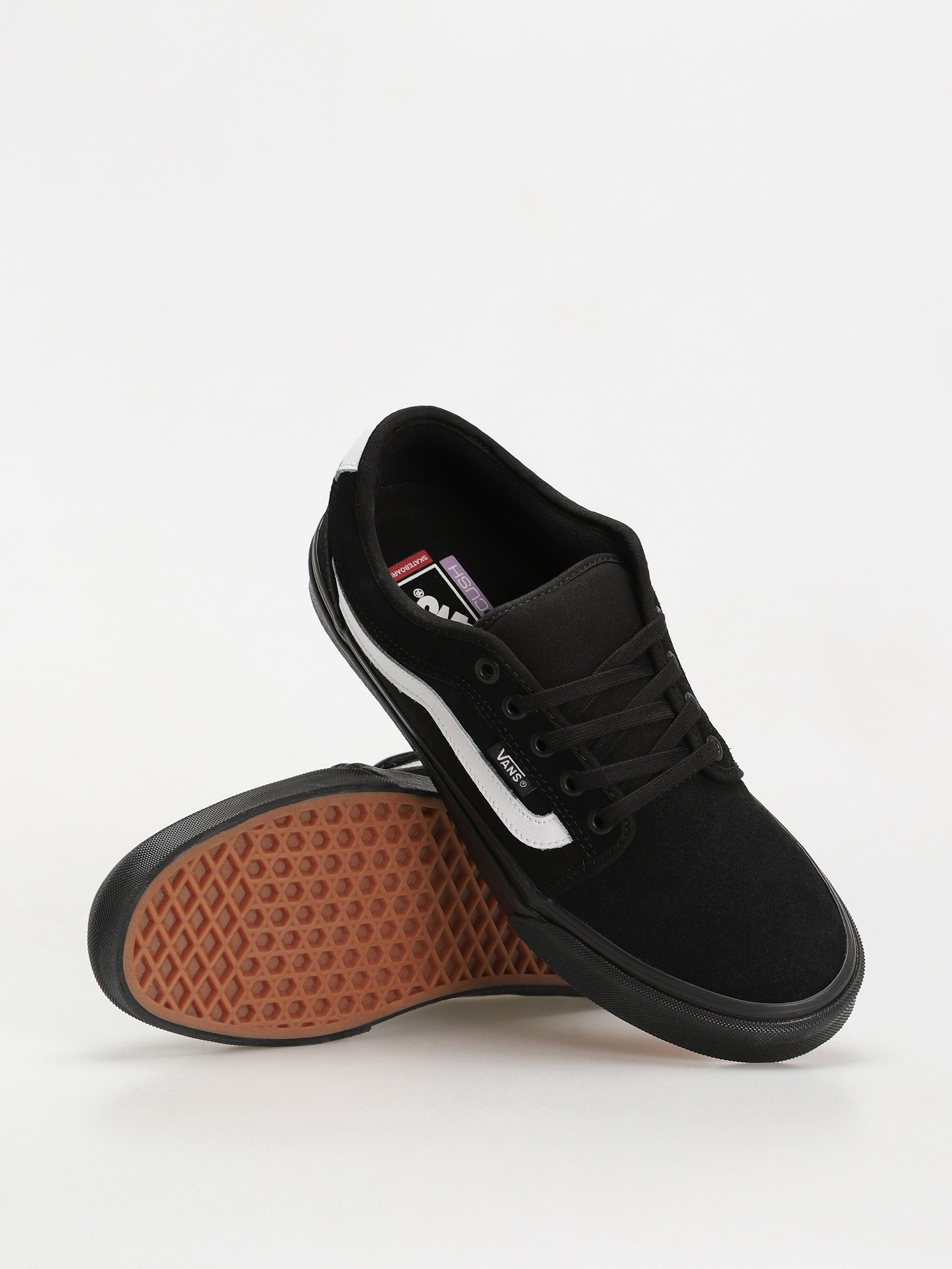 Vans Chukka Low Sidestripe Cipők (black/black/white)