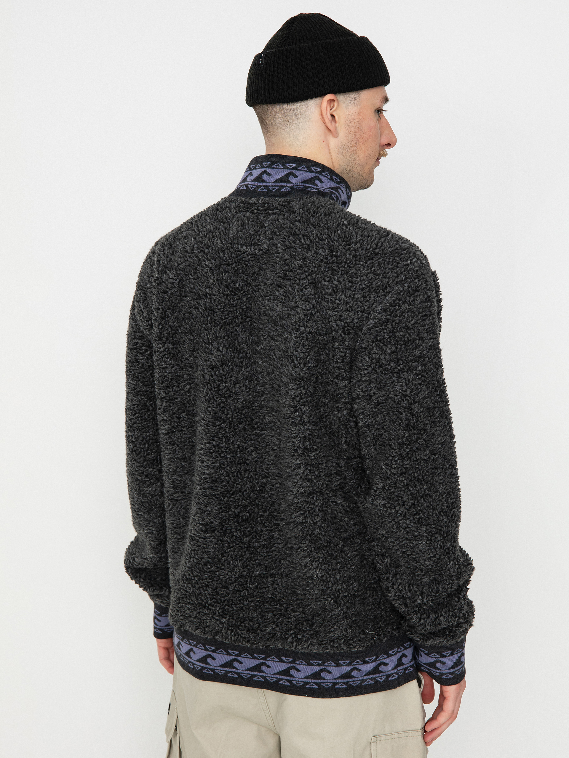 Férfi Billabong Boundary Bunyip Polár pulóver (black heather)