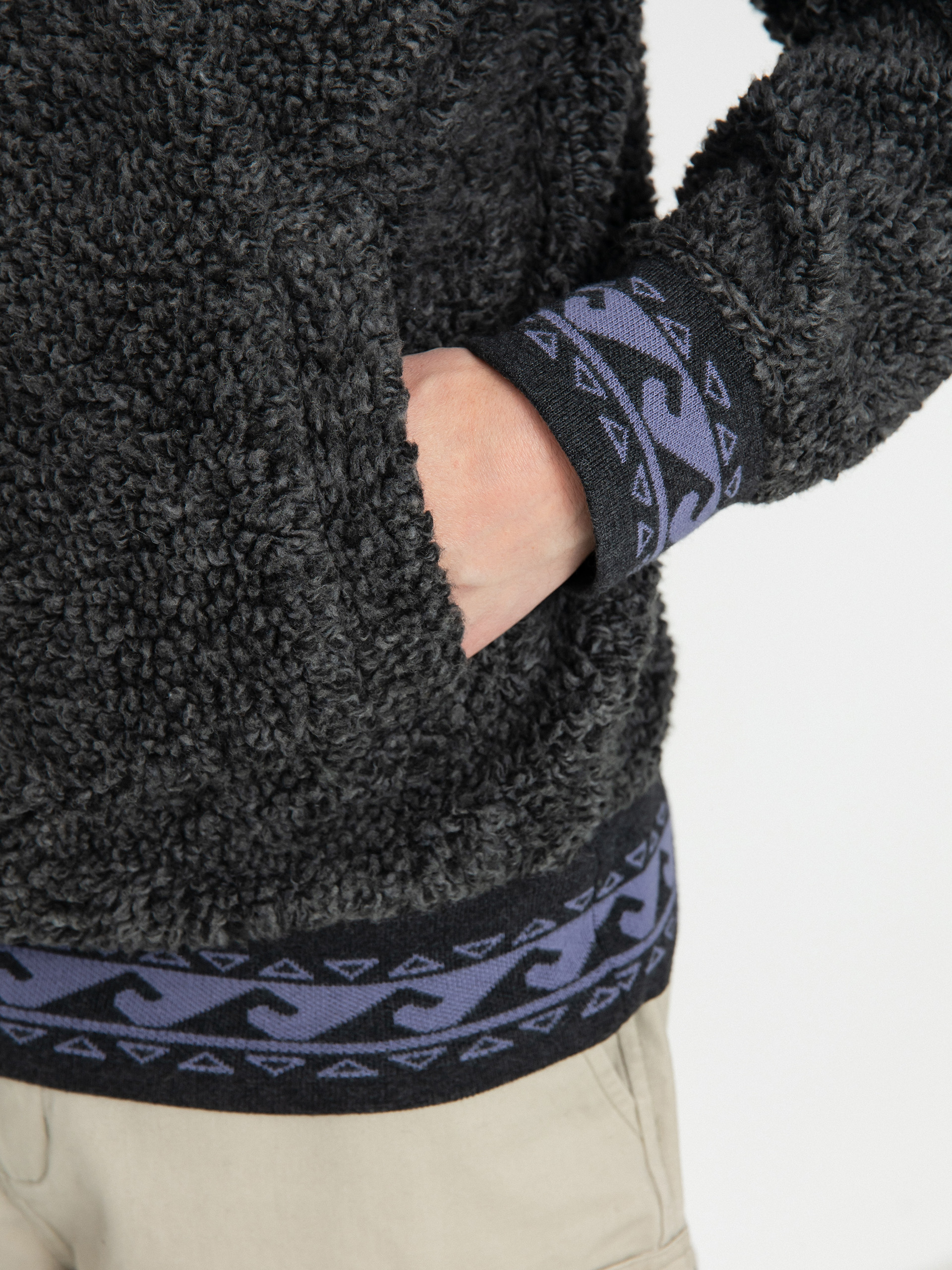 Férfi Billabong Boundary Bunyip Polár pulóver (black heather)